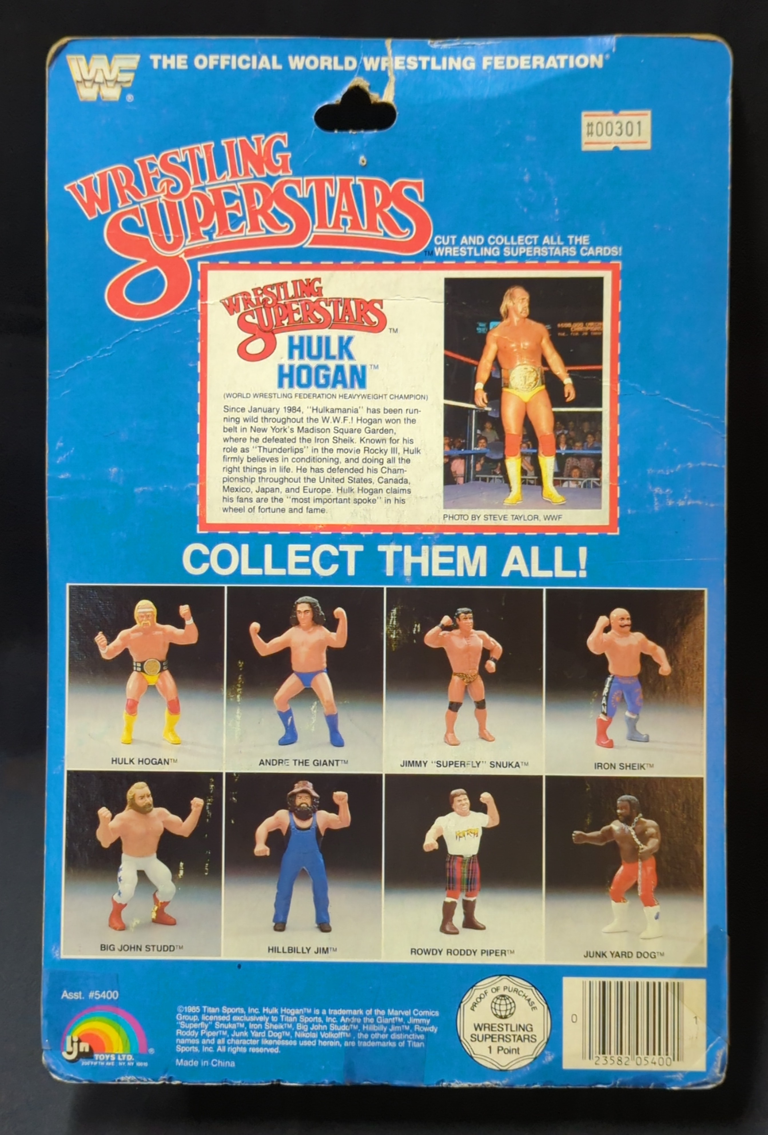 1985 hulk outlet hogan action figure