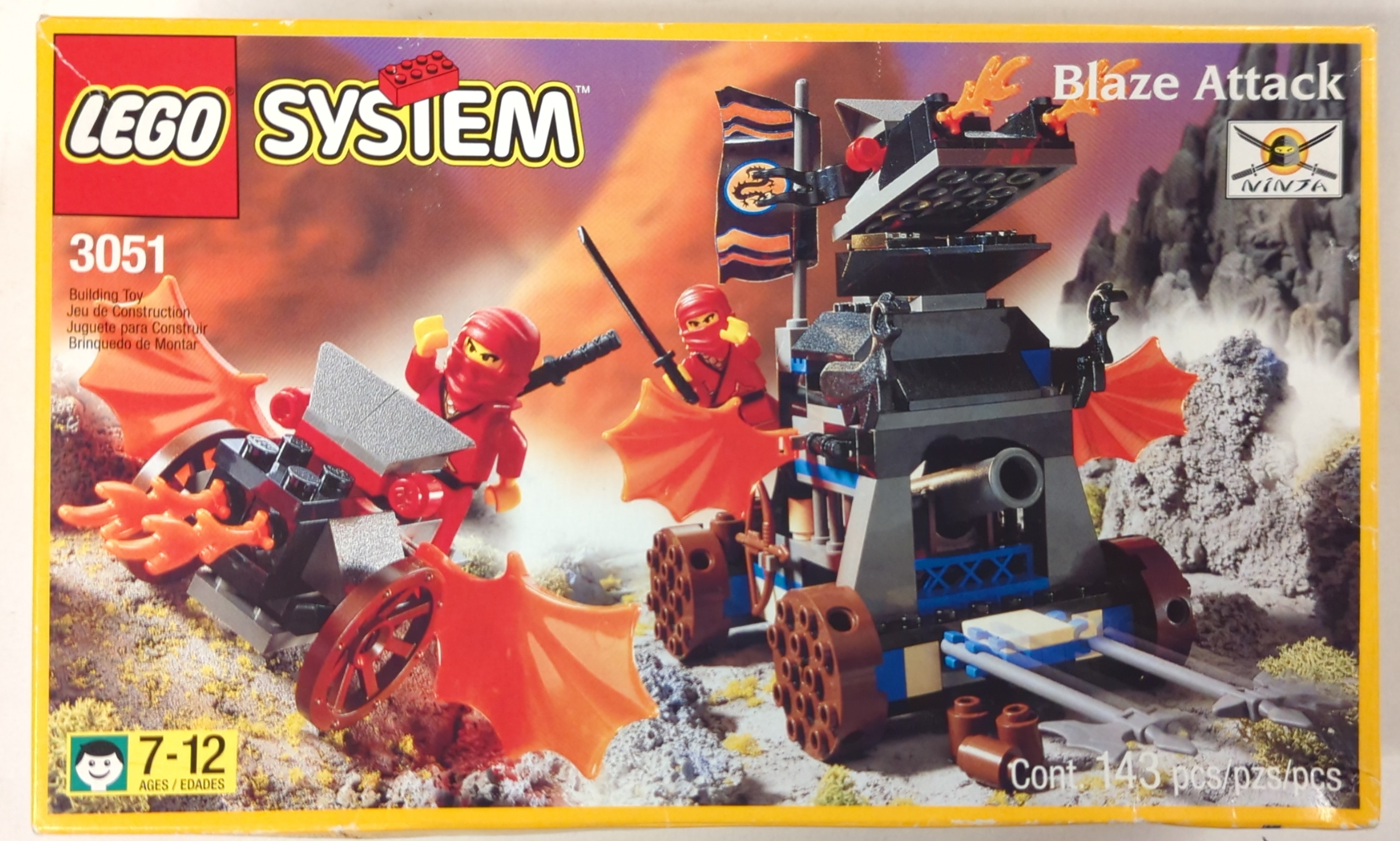 LEGO SYSTEM/お城シリーズ BLAZE ATTACK/赤ニンジャのドラゴンカート