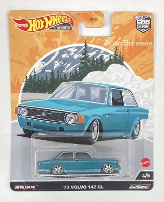 MATTEL ホットウィール カーカルチャー/HOTWHEELS アウト・ストラッセ - `72 ボルボ 142 GL