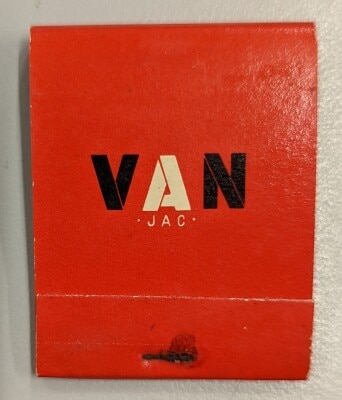 ヴァンヂャケット VAN JAC ブックマッチ 赤 50mm