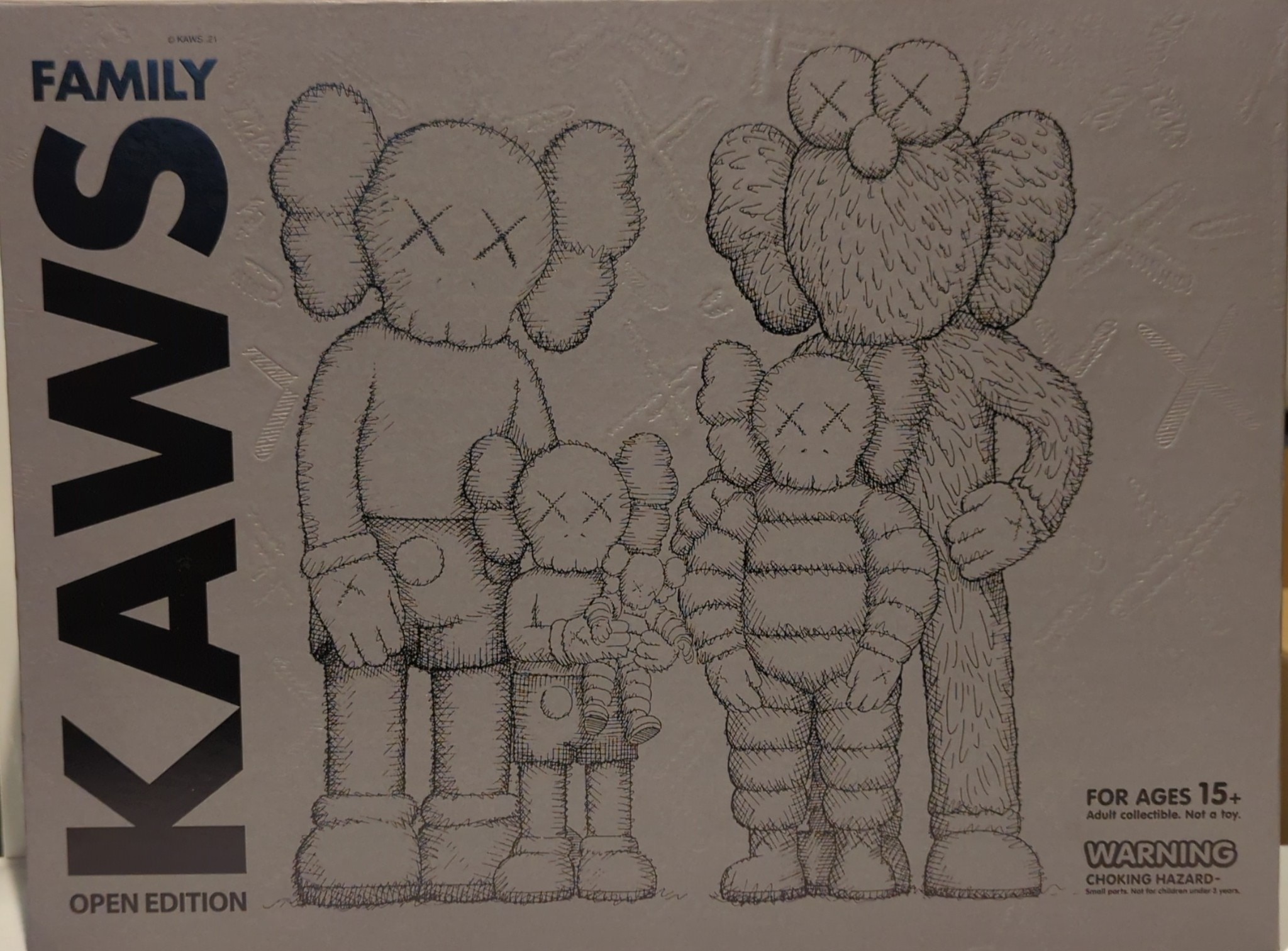 KAWS FAMILY BROWN/BLUE/WHITE （MEDICOM TOY KAWS FAMILY BROWN