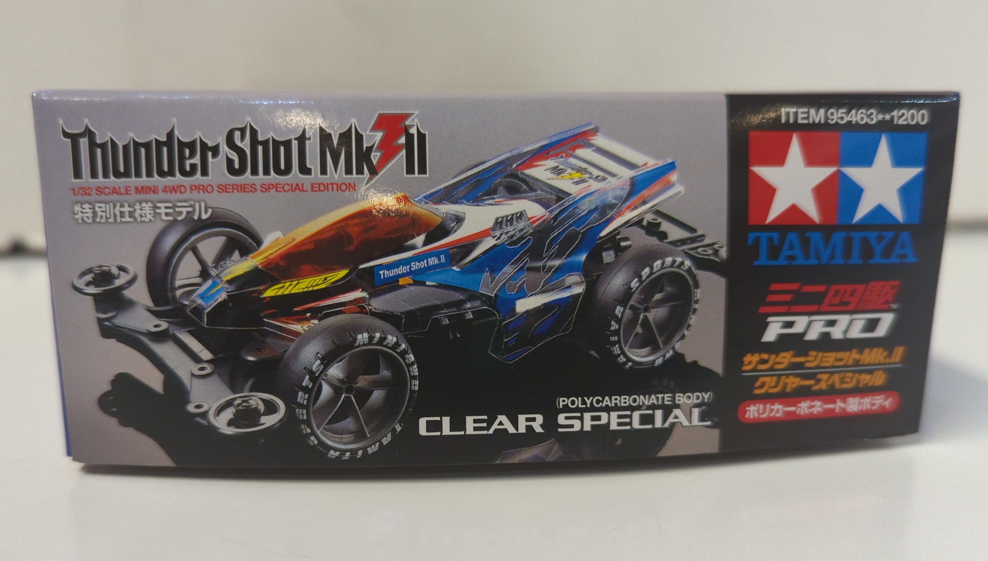 タミヤ ミニ四駆PRO 特別仕様モデル MSシャーシ サンダーショットMk.II クリヤースペシャル (ポリカボディ) 95463 | ありある |  まんだらけ MANDARAKE