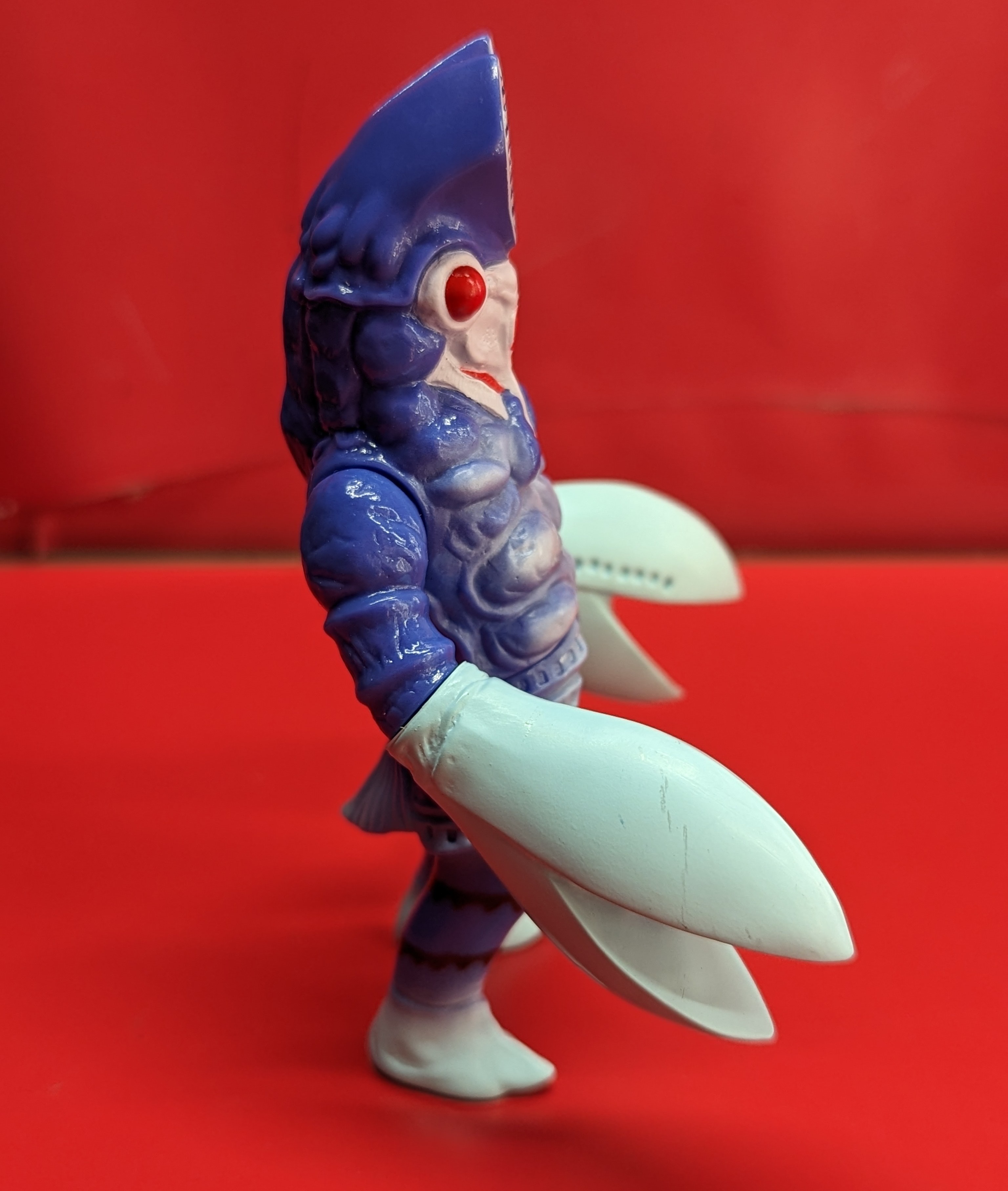 【未使用品】 MAXTOY バルタン星人 パープル ミニソフビ怪獣倉庫 マックストイ バルタン星人