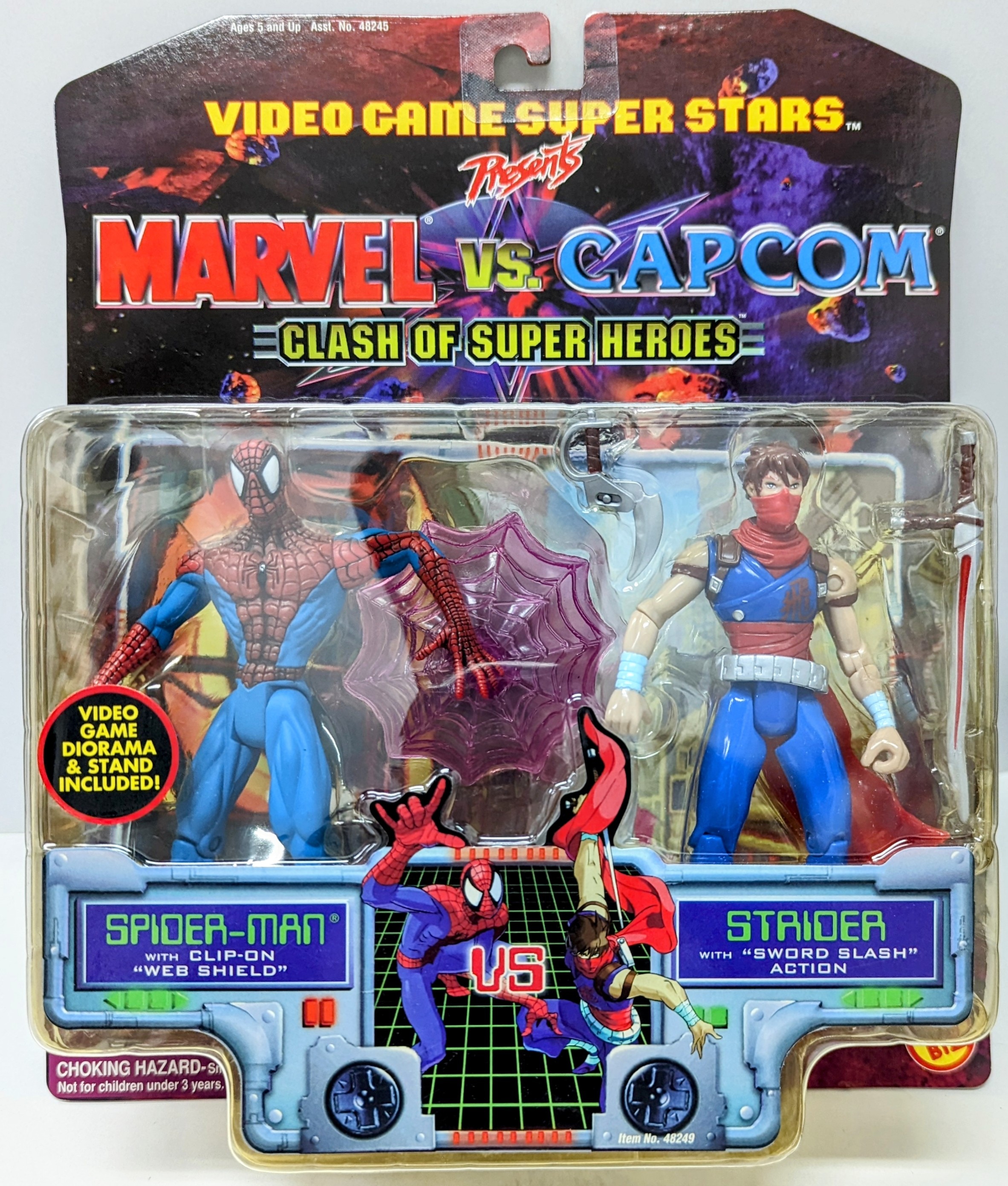 トイビズ ビデオゲームスーパースターズ 2体セット 【スパイダーマンVSストライダー飛竜】 | まんだらけ Mandarake