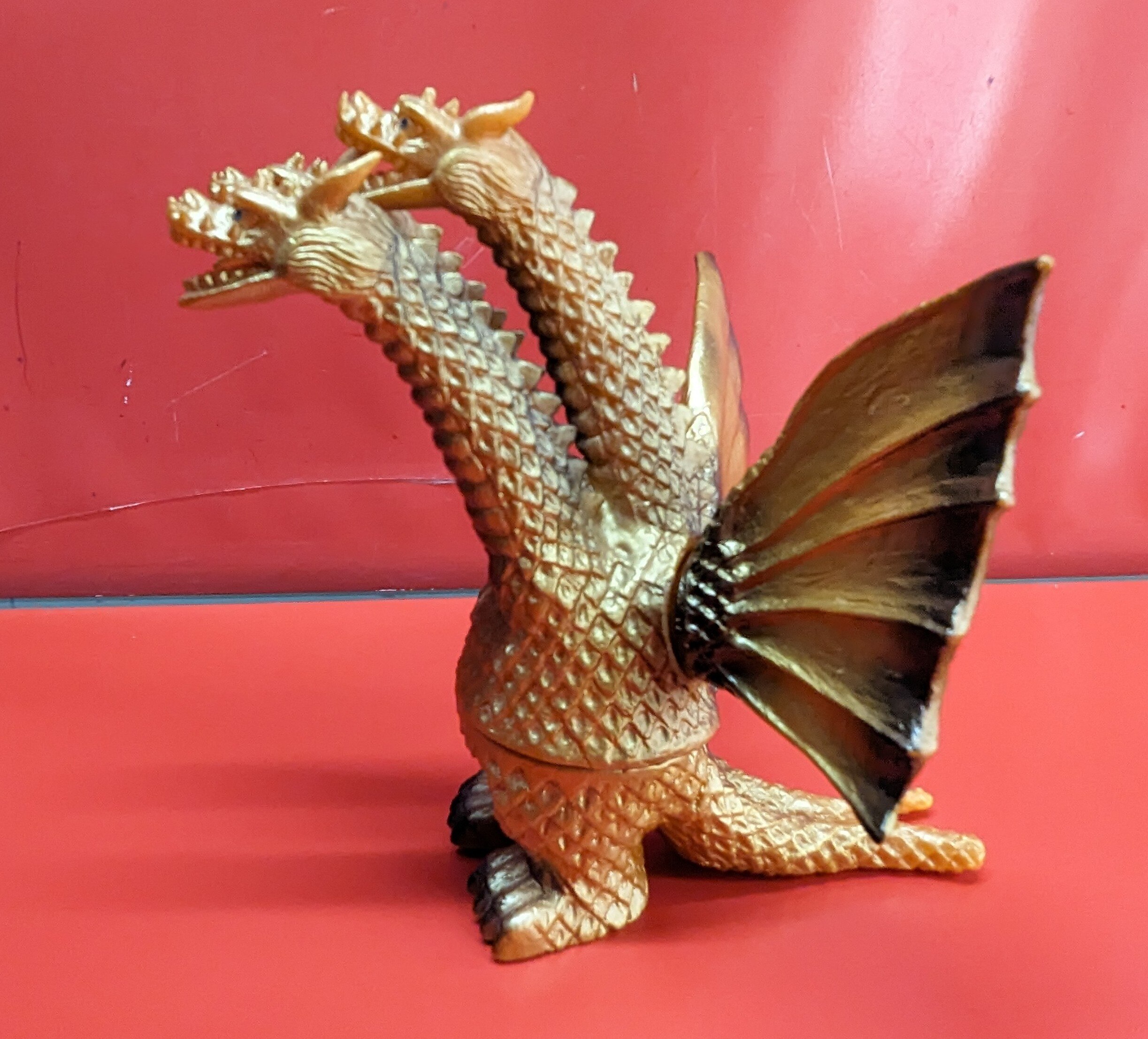 スラッシュカンパニー 怪獣愛蔵組/怪獣ソフビシリーズ 番外編復刻キングギドラ オレンジ成型/金/黒 橙成型 | ありある | まんだらけ  MANDARAKE