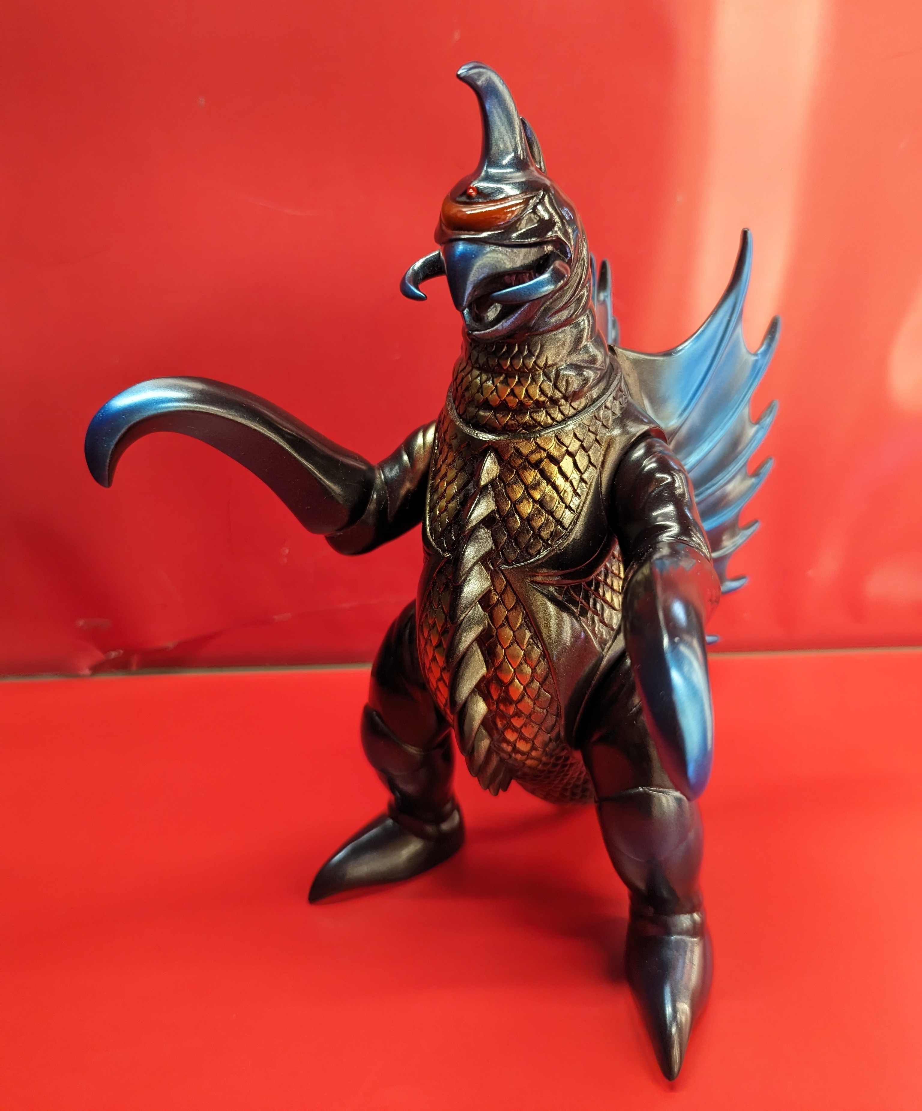 【新品即納】[FIG] 世紀の東宝怪獣 漆黒オブジェコレクション ガイガン1972 ゴジラ対ガイガン ソフビ マルサン(20160724)