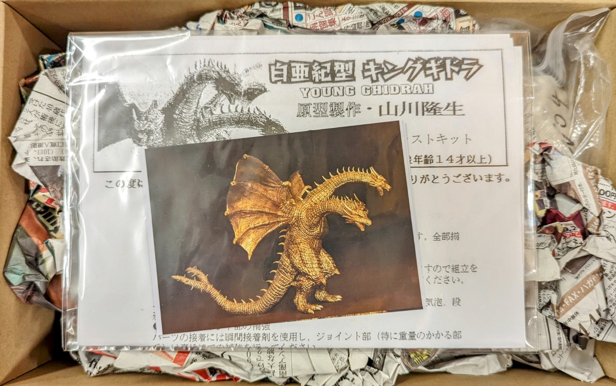 造型工房YAMAKAWA造型部 ノンスケール レジンキャストキット 白亜紀型キングギドラ | まんだらけ Mandarake