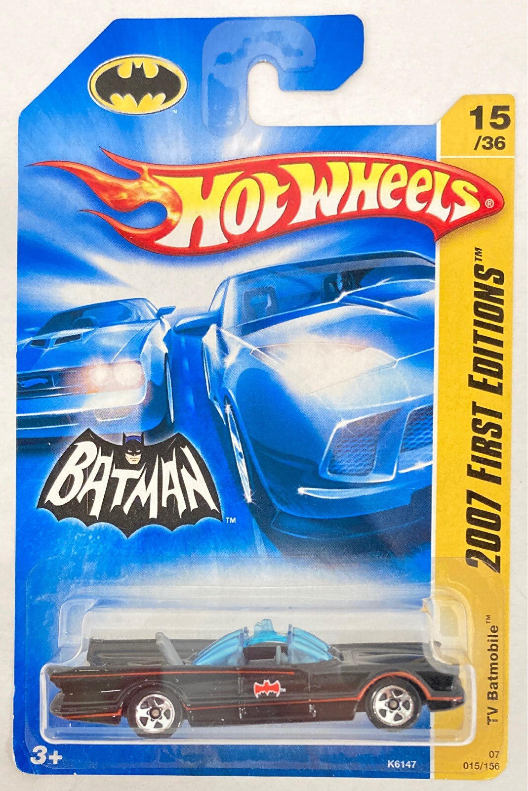 Mattel 2007 FIRST EDITIONS HOTWHEELS TV BATMOBILE K6147