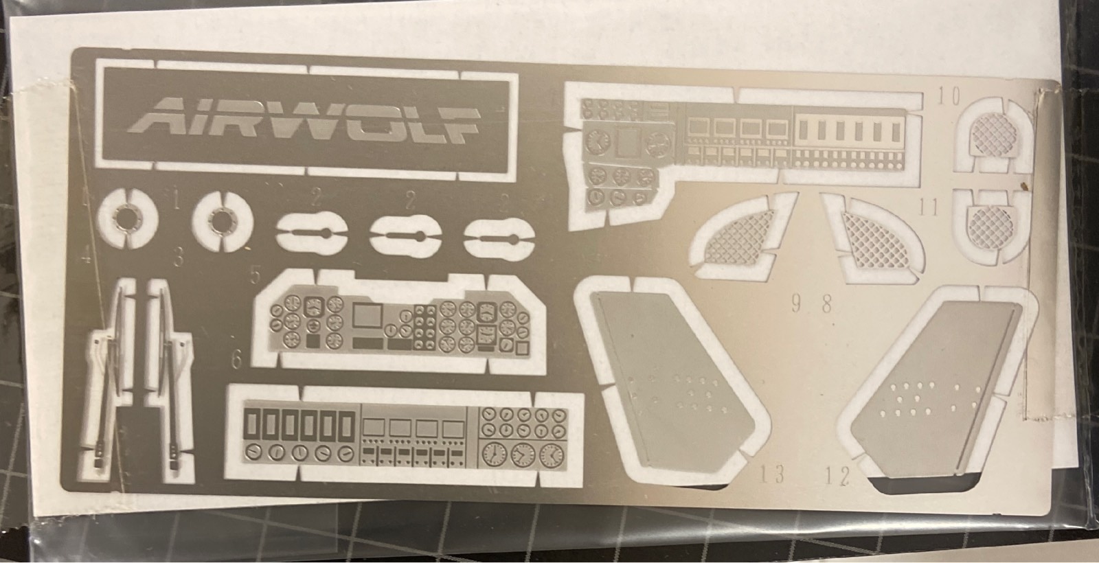 青島文化教材社 NO SP5 / ムービーメカシリーズ AIR WOLF / エッチング