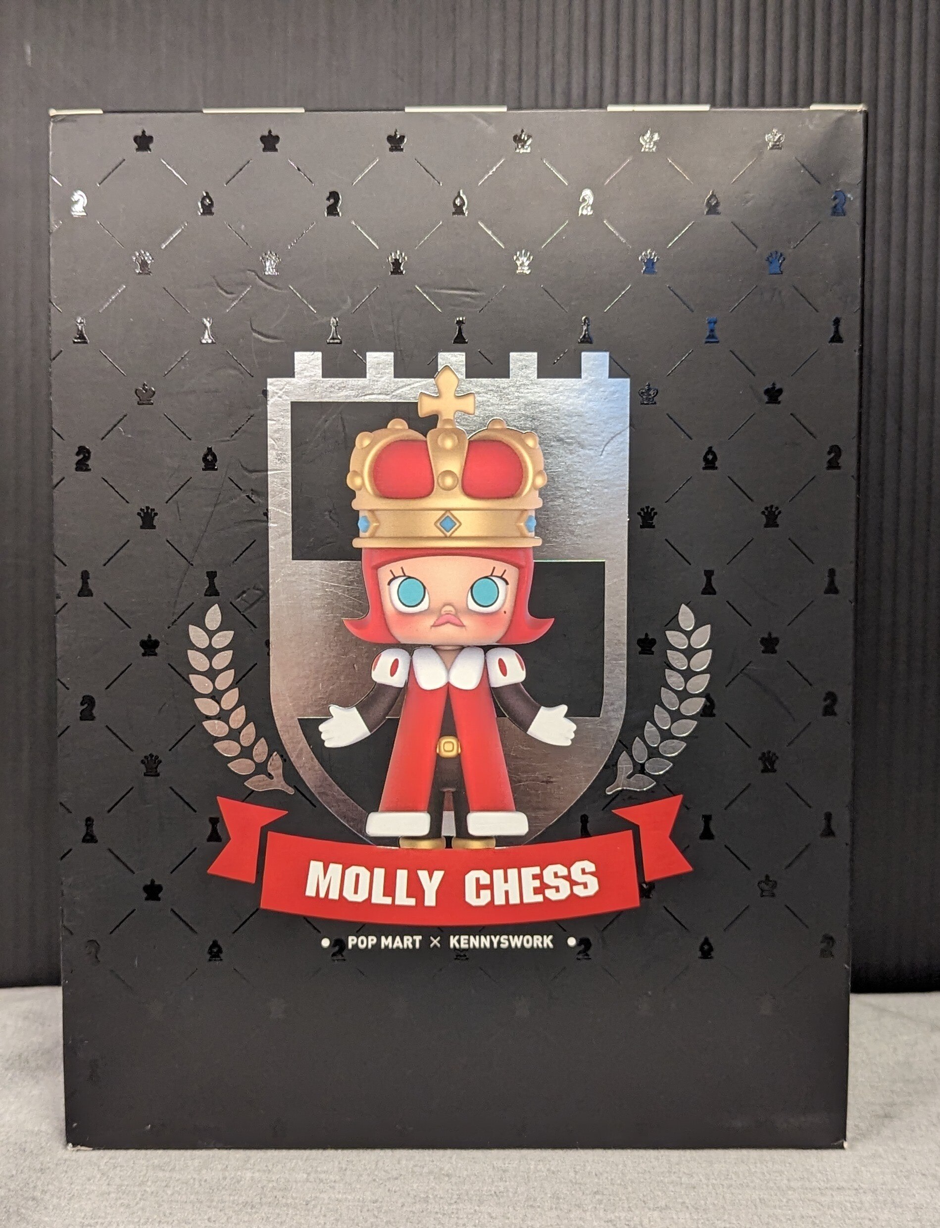 POP MART x KENNYSWORK Molly Chess Pawn Blue Mini Figure Designer Art Toy  New