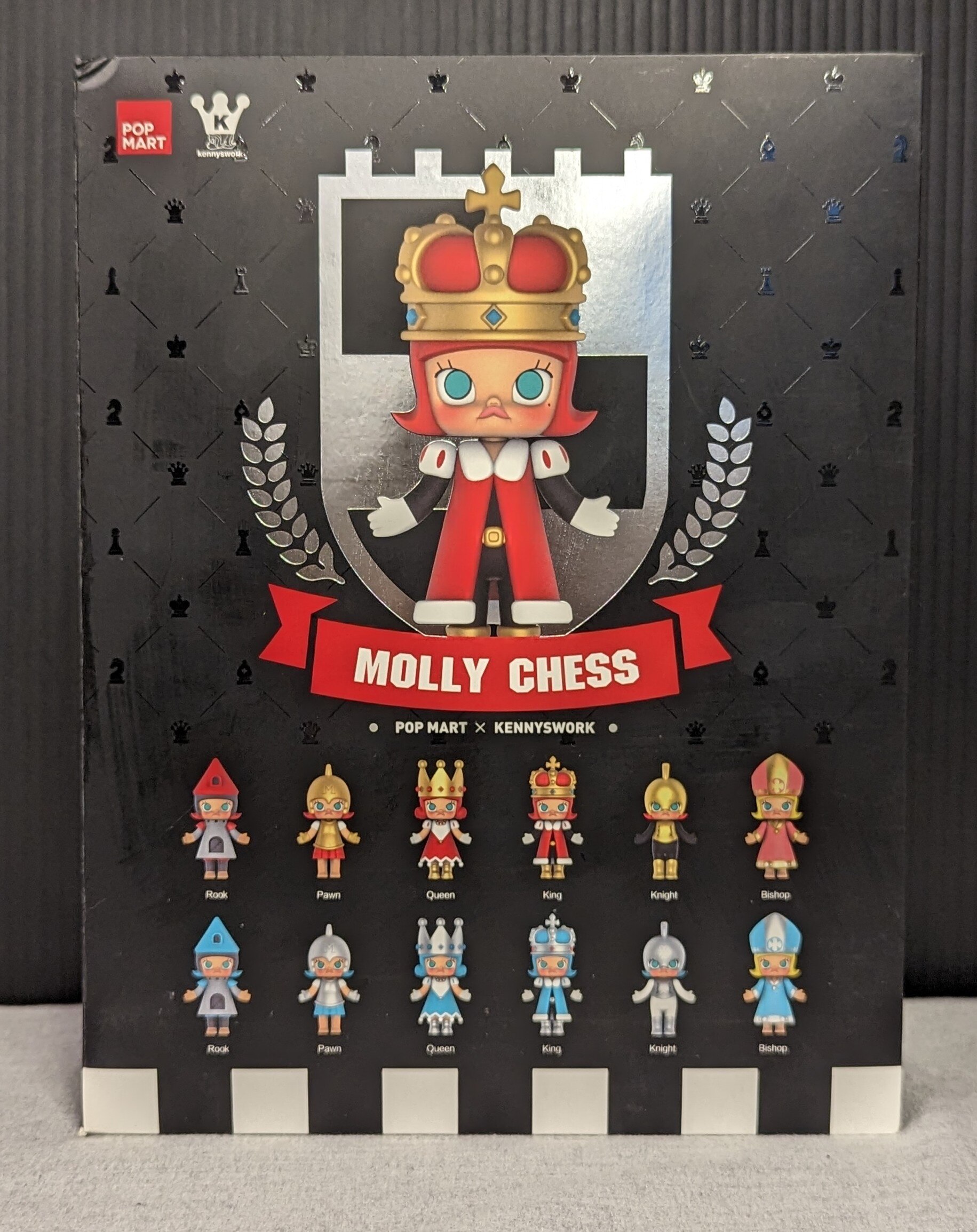 POP MART x KENNYSWORK Molly Chess Pawn Blue Mini Figure Designer Art Toy  New