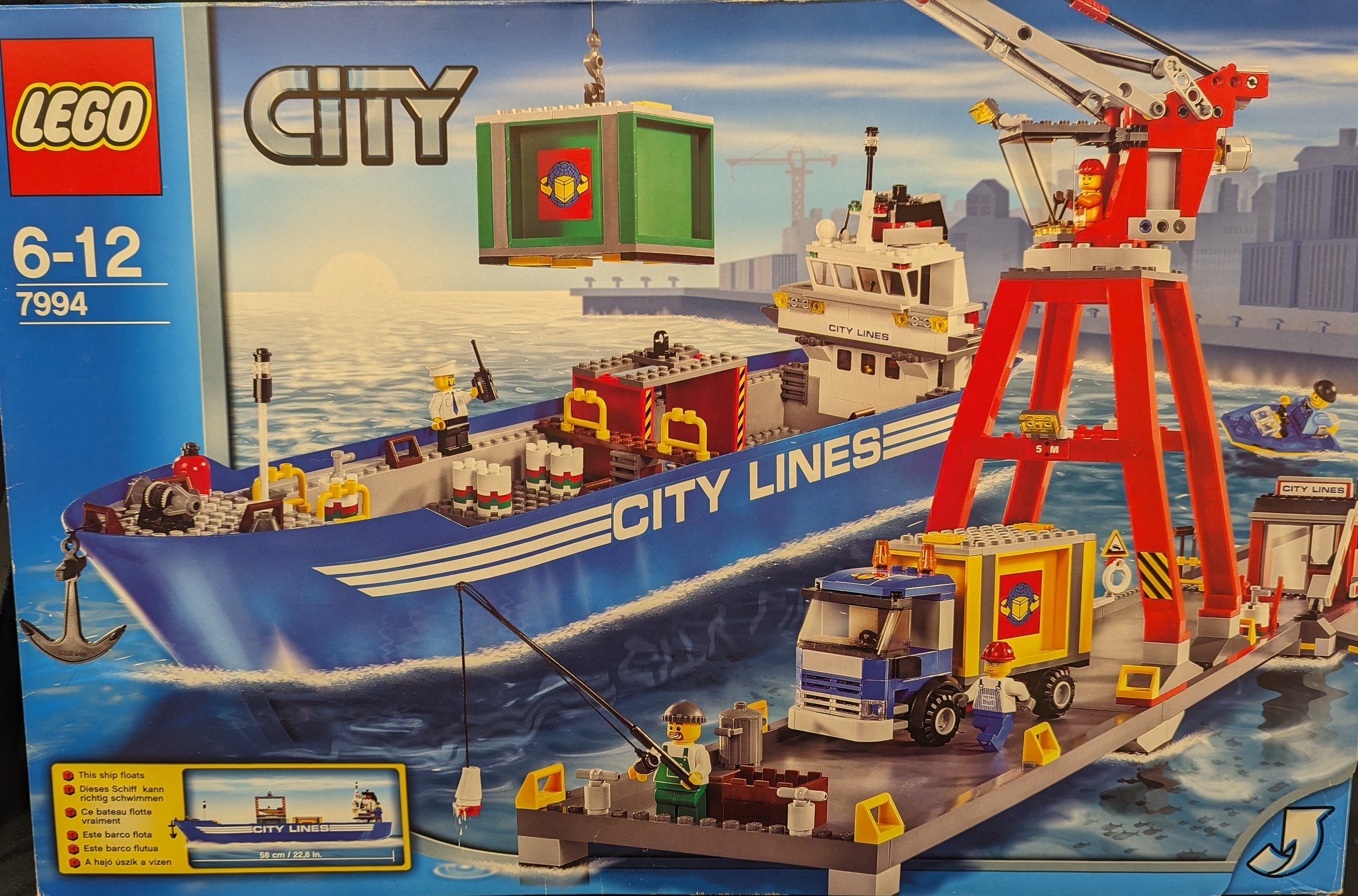 Lego city best sale harbour 7994