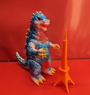 ブルマァク ゴジラ50 タワー付 ガンメタ GODZILLA ソフビ フィギュア