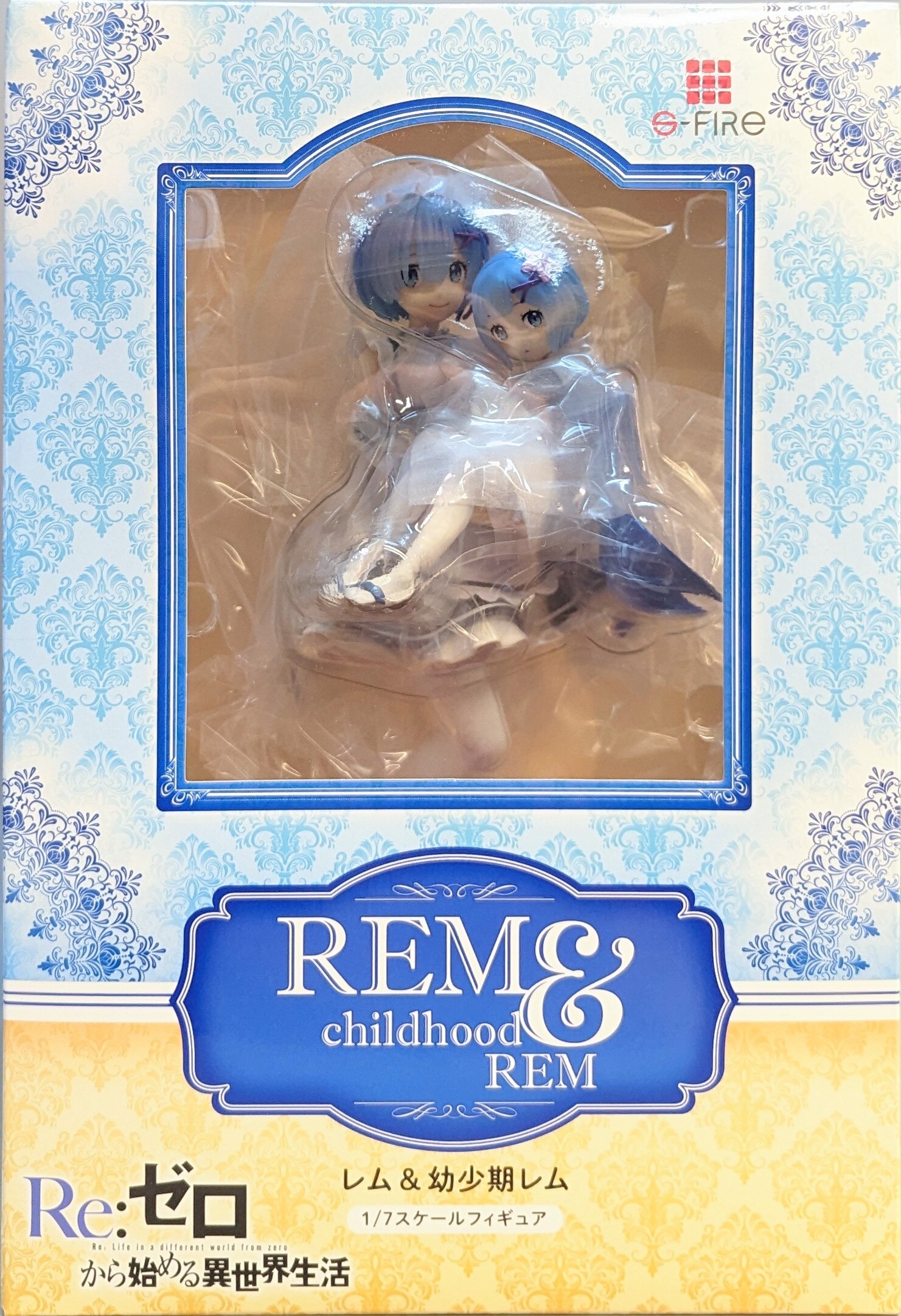 [New] S-FIRE Re:Zero Rem & Childhood Rem 1/7 Figure Japan