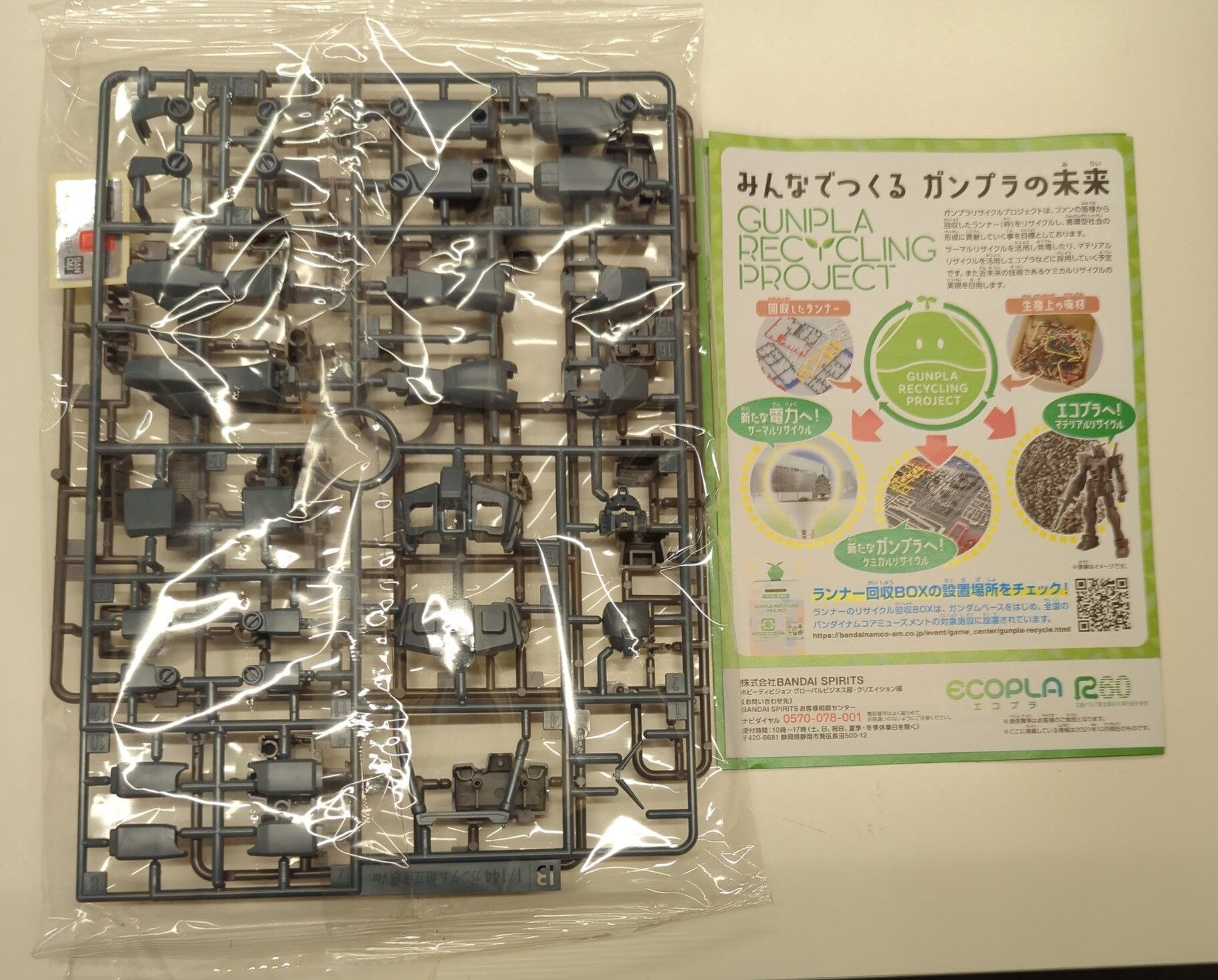 Bandai Gundam Gunpla Recycling Project Info