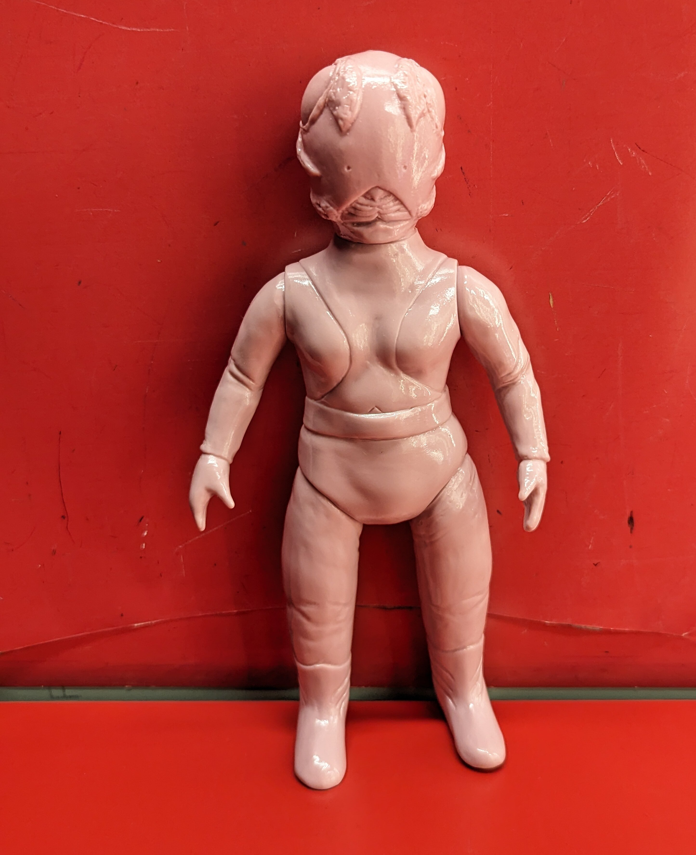【幻のピンク・美品】　ベアモデル　ピット星人　成型未塗装　ウルトラ怪獣　激レア