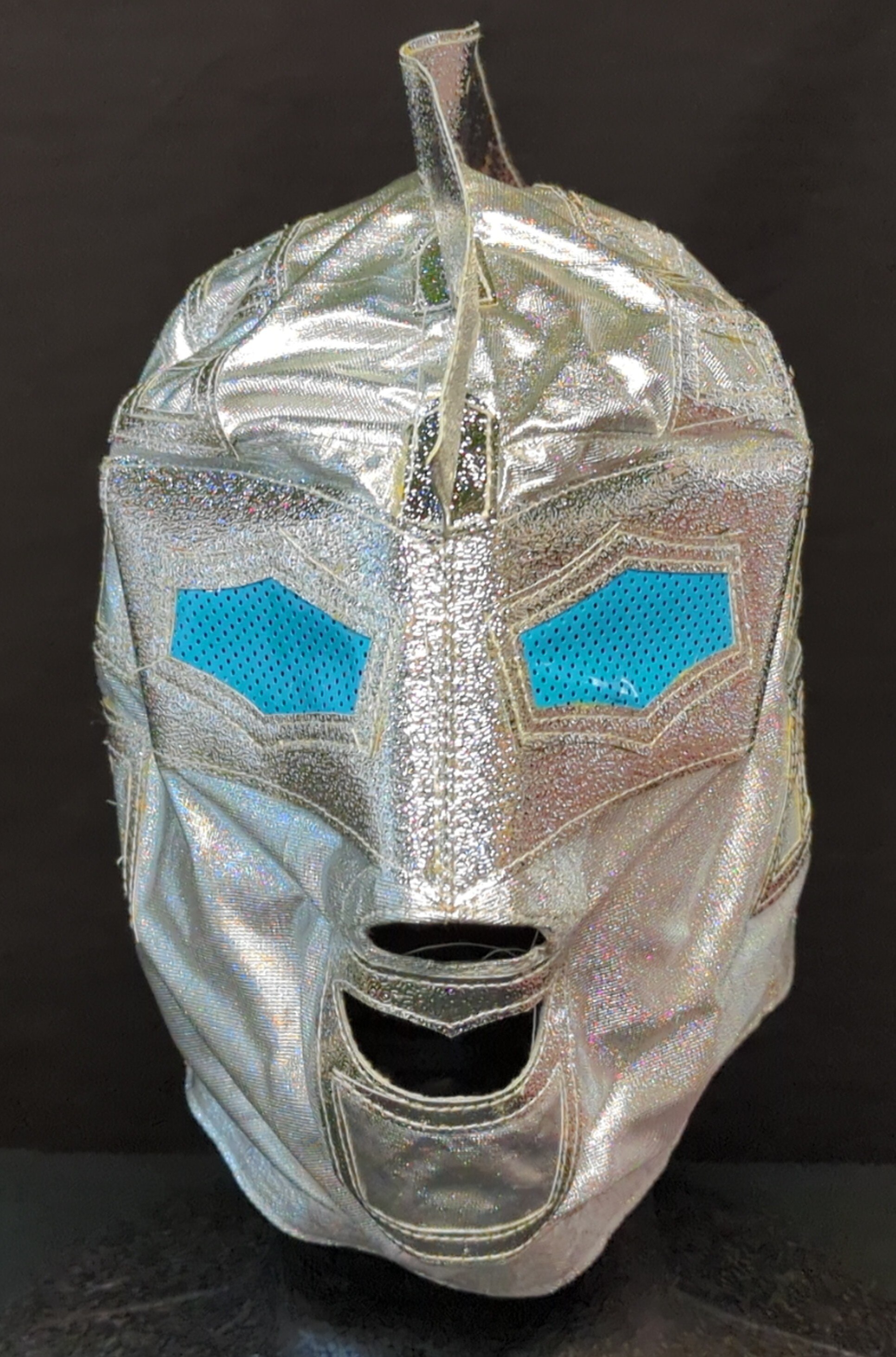 プロレスマスク IMAI製 【ウルトラセブン(銀×銀フチ)】 鉄仮面スタンプ