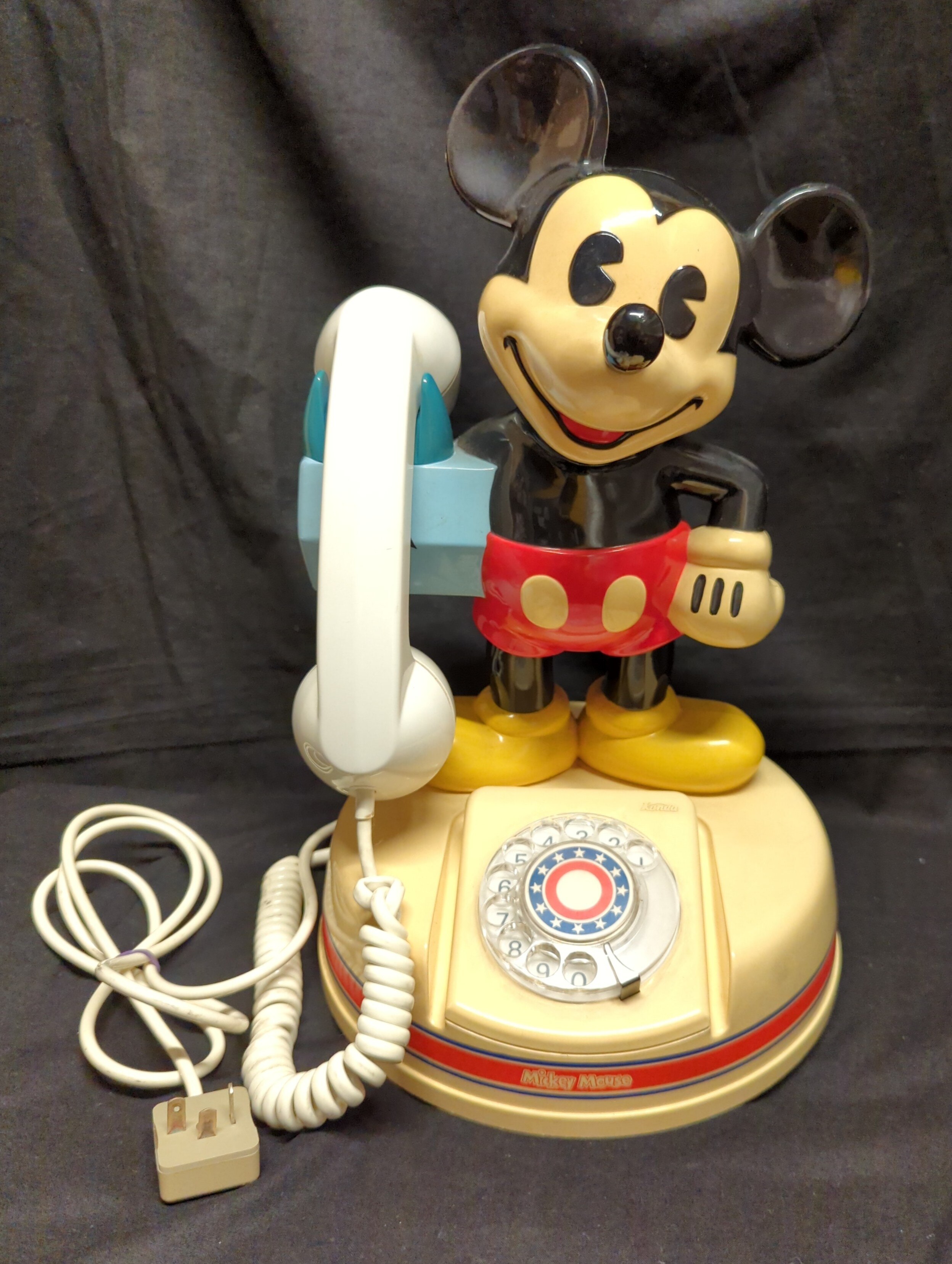 ミッキーマウス ダイヤル式電話-