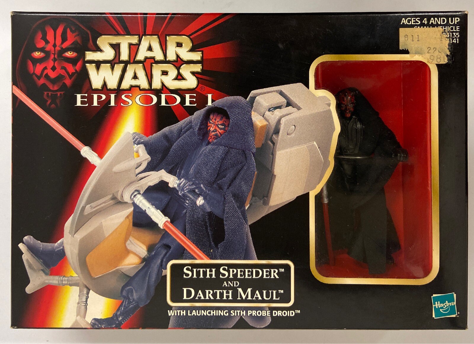 Tomy SMALL VEHICLE SITH SPEEDER AND DARTH MAUL 3.5 Inch
