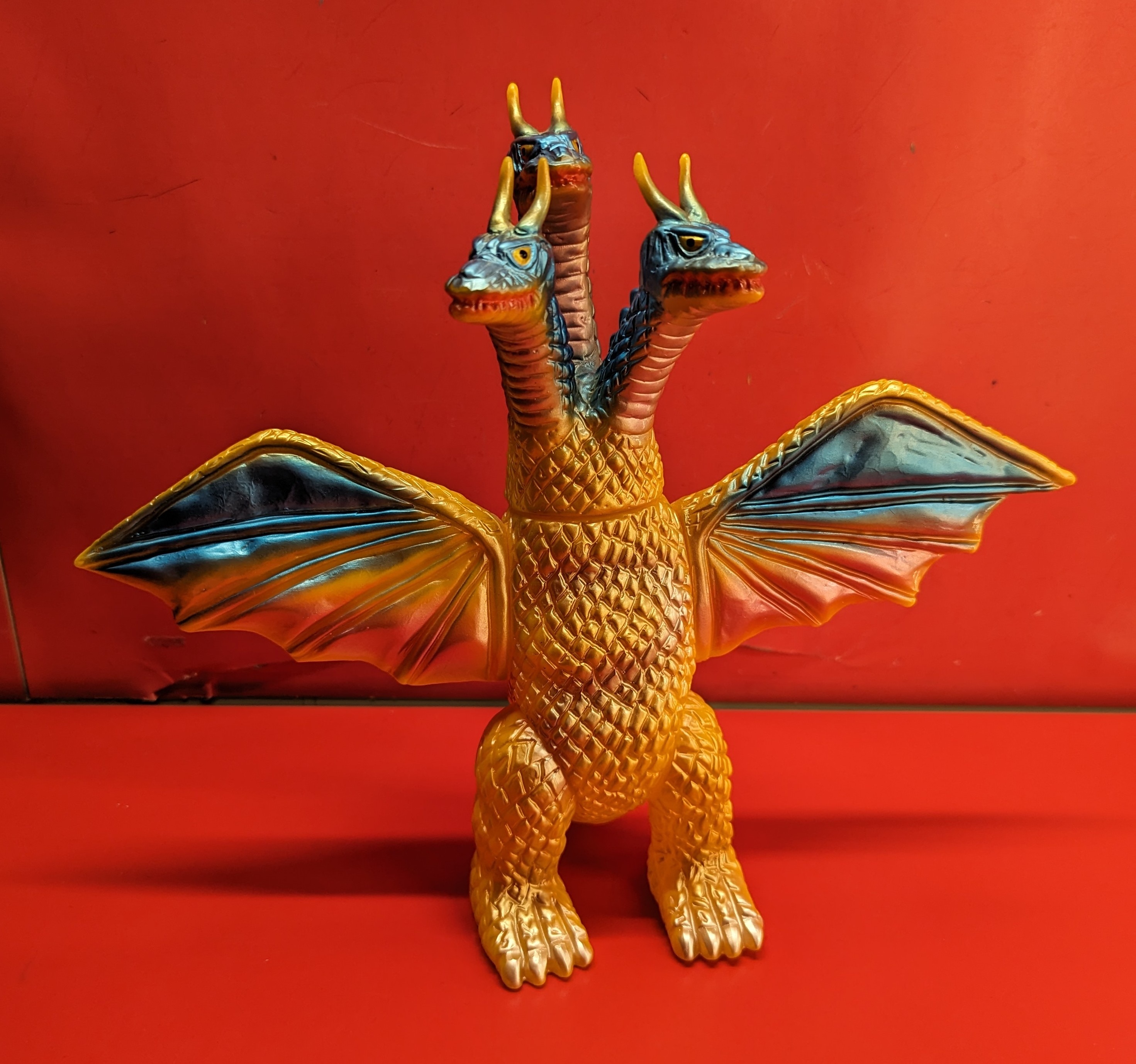 M1号 世紀の大怪獣ブルマァクの怪獣シリーズ キングギドラ(黄)/2004ゴジラの時代展/郡山市立美術館会場限定品 | ありある | まんだらけ  MANDARAKE