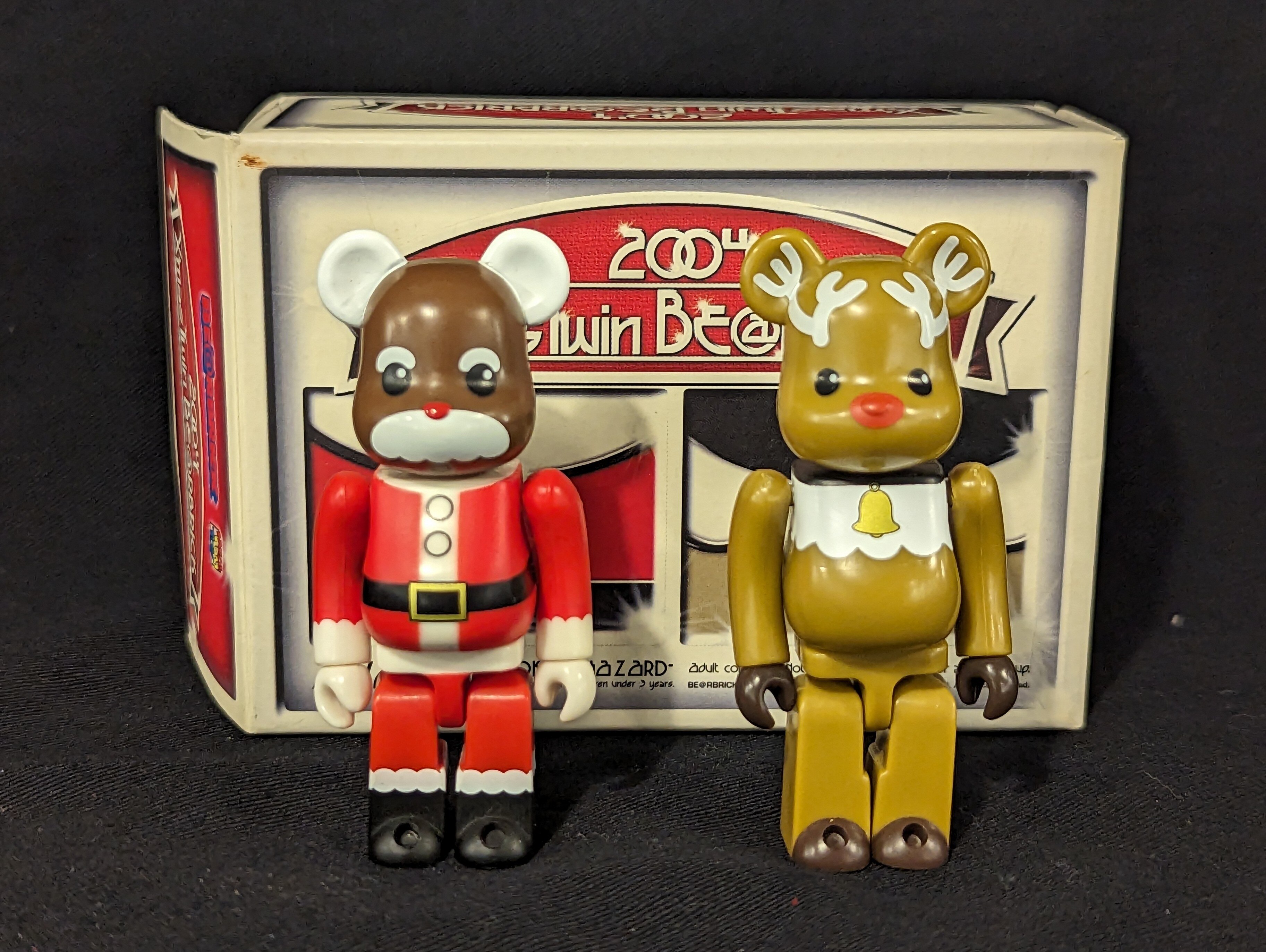 MediCom Toy Be rbrick Bearbrick 100 limited TWIN 2 piece set BE