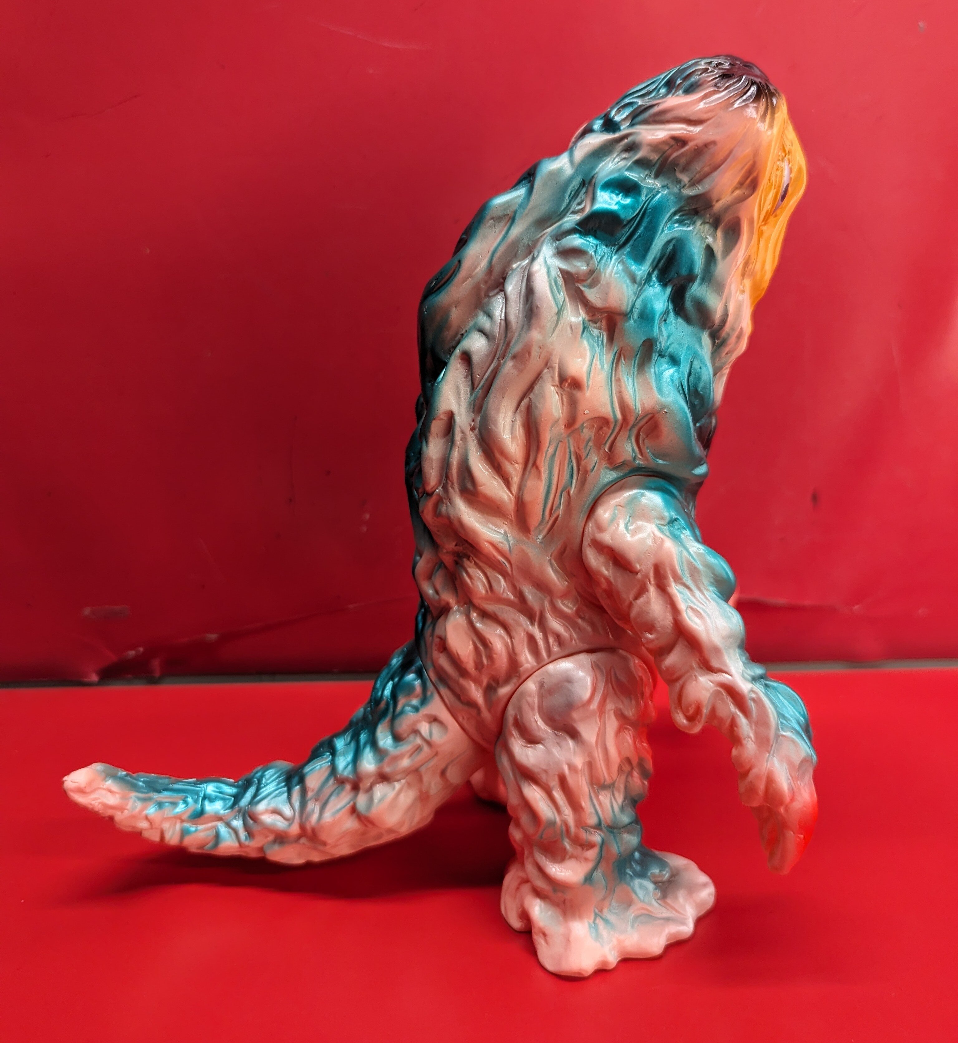 M1号 世紀の大怪獣ブルマァクの怪獣シリーズ ヘドラ(肌色成型/ピンク 黄 メタ青 赤 黒 塗装) | ありある | まんだらけ MANDARAKE