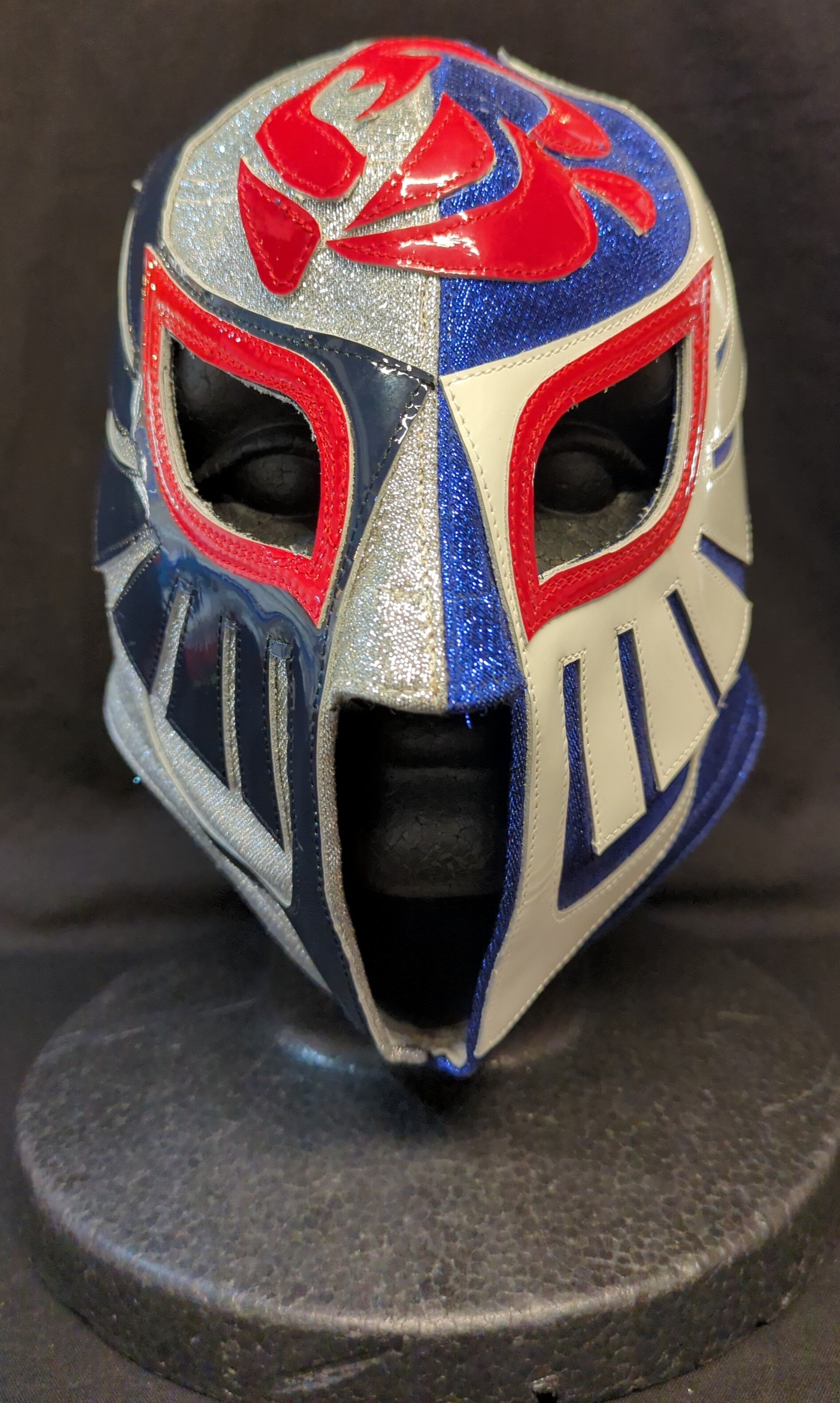 プロレスマスク KONDOU製【ザ・コブラ(青ラメ・銀ラメ×黒・白・赤フチ)】 タグ付き 公認タグ付き イベント資料付き | まんだらけ  Mandarake