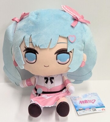 フリュー きゅるまるBIGぬいぐるみ VOCALOID 初音ミク ピンクマカロンver.