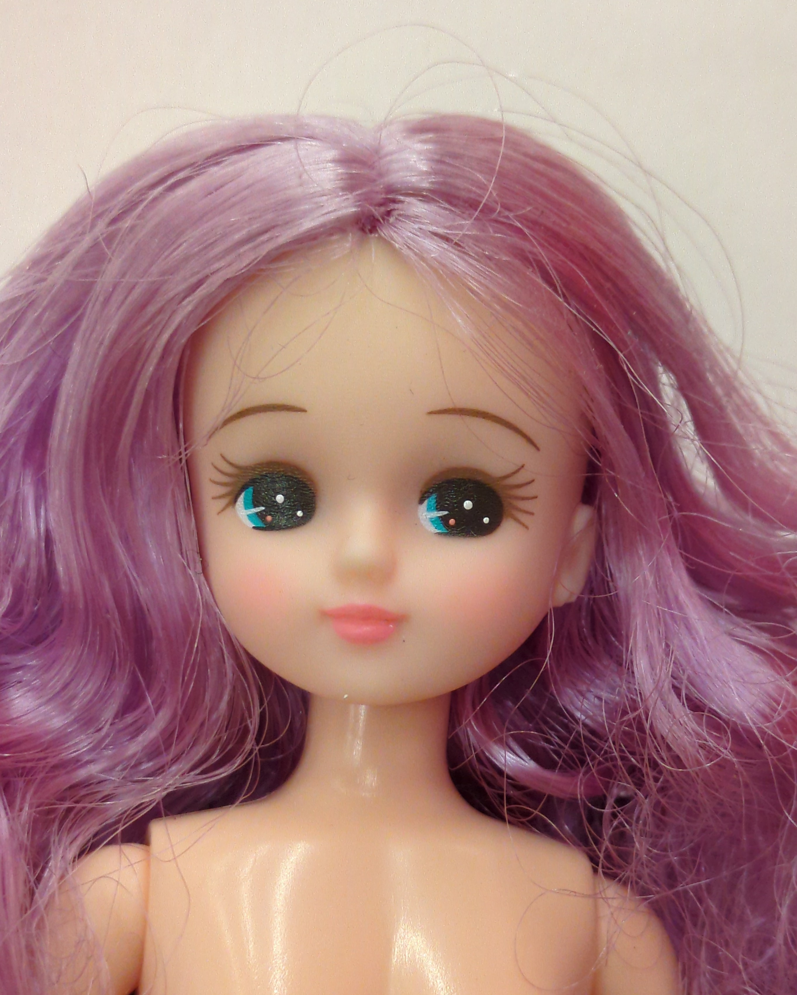 リトルファクトリー リカちゃんキャッスル お人形教室 リカちゃん 真ん中分けカーリーヘア NO.2137 ムラサキ 2137 | まんだらけ  Mandarake