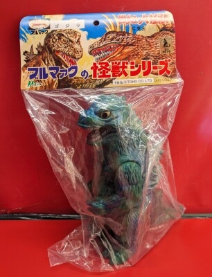 M1号 世紀の大怪獣ブルマァクの怪獣シリーズ ゴジラ 当時風/傷