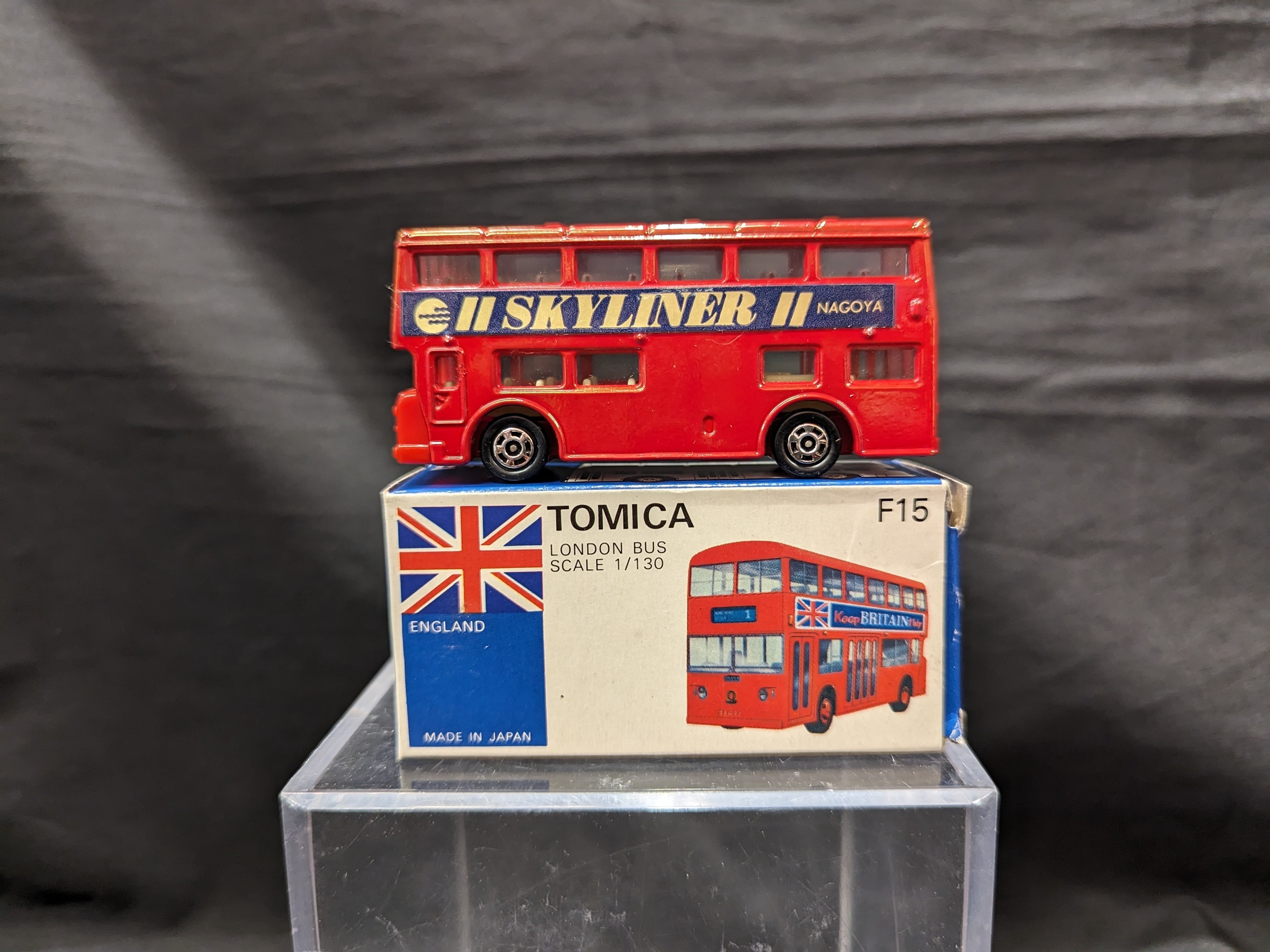 ロングトミカ L8 ロンドンバス RM 1/86 ピンク 激レア