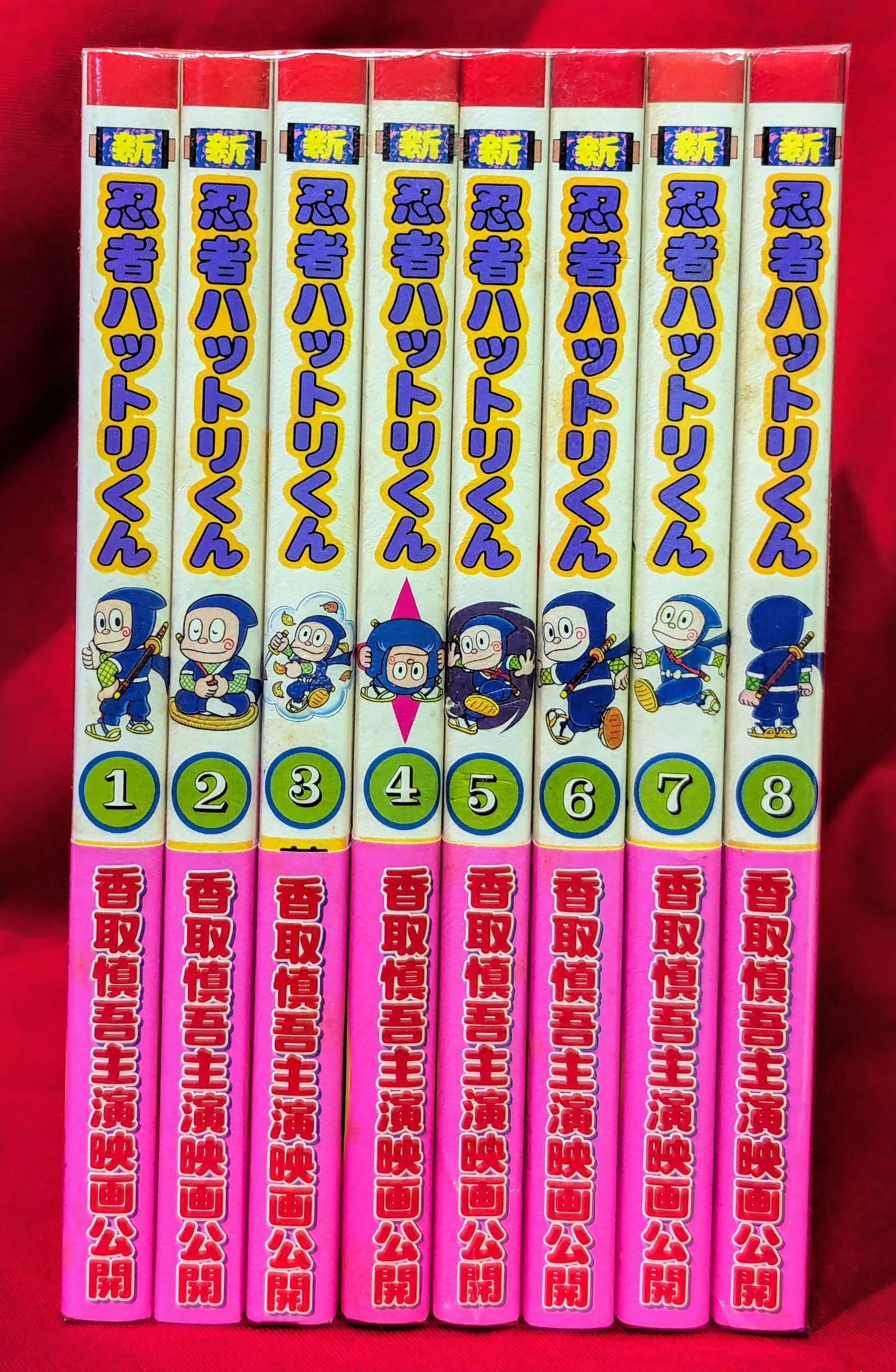 状態〇 セル画付き初版セット 新忍者ハットリくん 藤子不二雄ランド