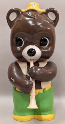 約31cm中京相互銀行カウンター貯金箱/ソフビ/店頭用/昭和レトロ