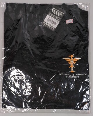 SUNSOFT Tシャツ/黒 マドゥーラの翼　LUCIA NYUURU XLサイズ