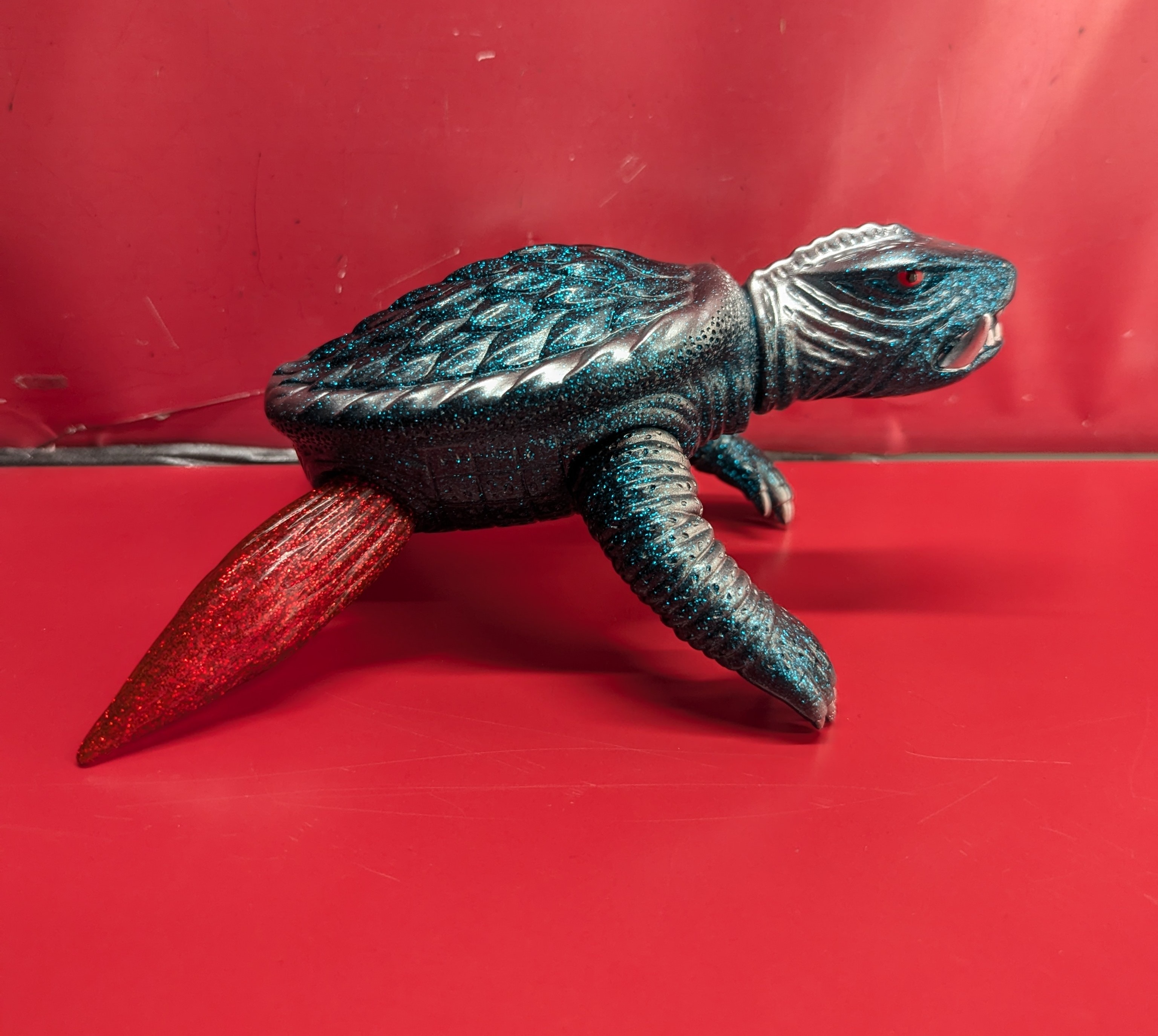 【別倉庫からの配送】 新品未開封 マルサン ソフビ 昭和ガメラ（四足）オーロラ仕様 ガメラ