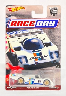 MATTEL HOTWHEELS RACE DAY DWH76 PORSCHE 962/#99 GReddy 4/5