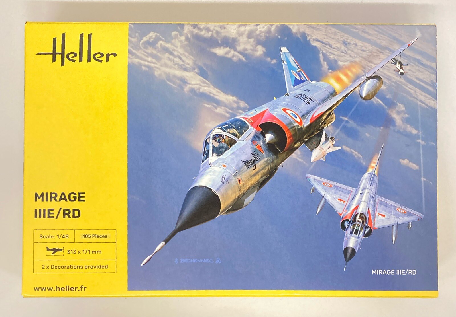 Heller Starter Kit Mirage IIIE/O/R/RD/EE/EA - Maquette Avion 1:48