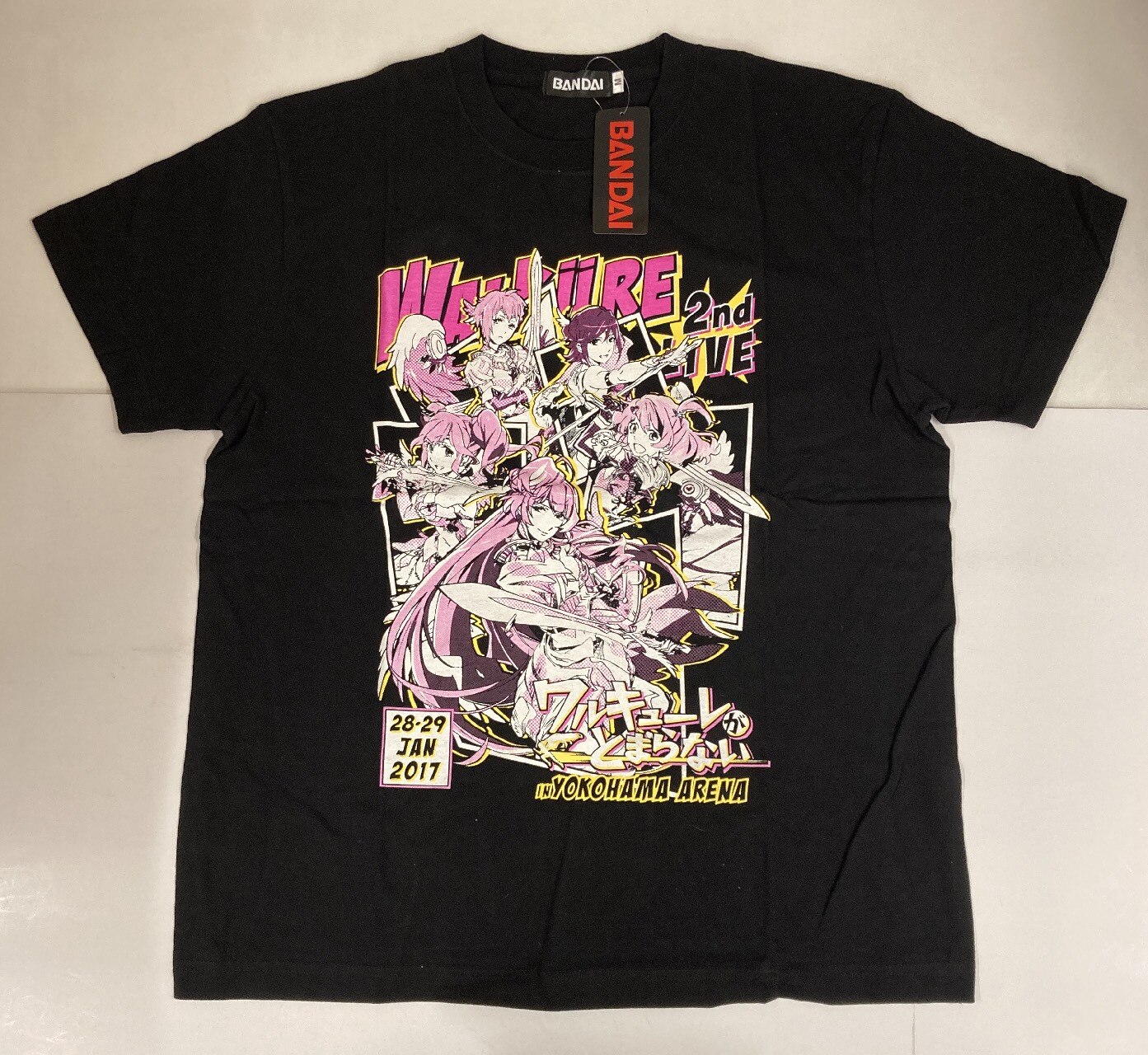 BANDAI WALKURE 2nd LIVE ワルキューレがとまらない ワルキューレ ライブTシャツ(黒) M | まんだらけ Mandarake