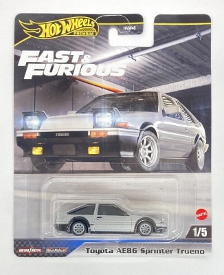 MATTEL HOTWHEELS Toyota AE86 Sprinter Trueno 1/5