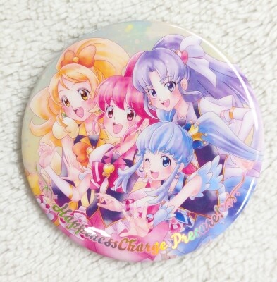 プリティストア限定 スパークル缶バッジ3Cool! ハピネスチャージ