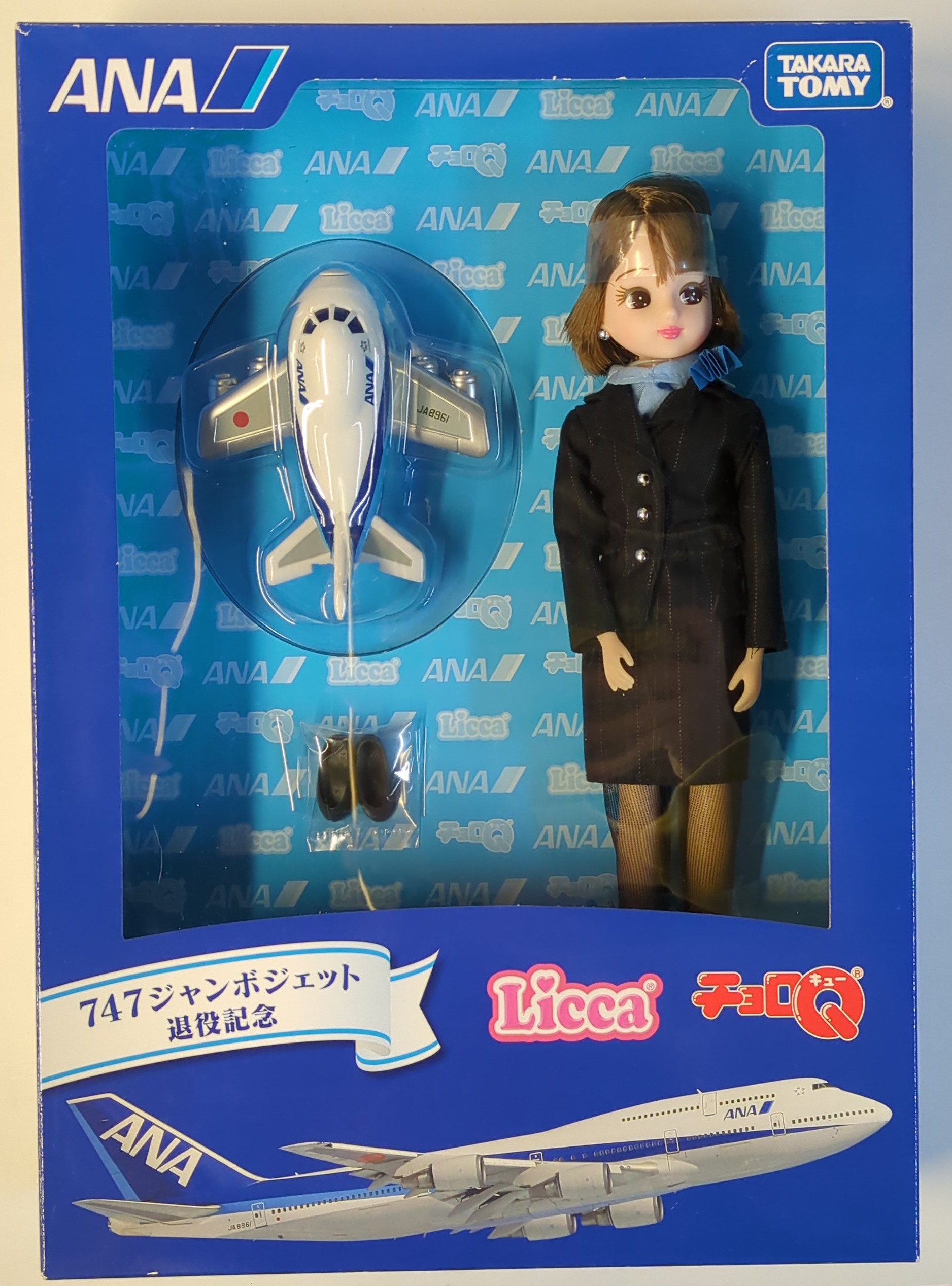 ANA 747ジャンボジェット 退役記念。 タカラトミーのチョロQです。 ANA 747ジャンボジェット 退役記念。 タカラトミーのチョロQです。