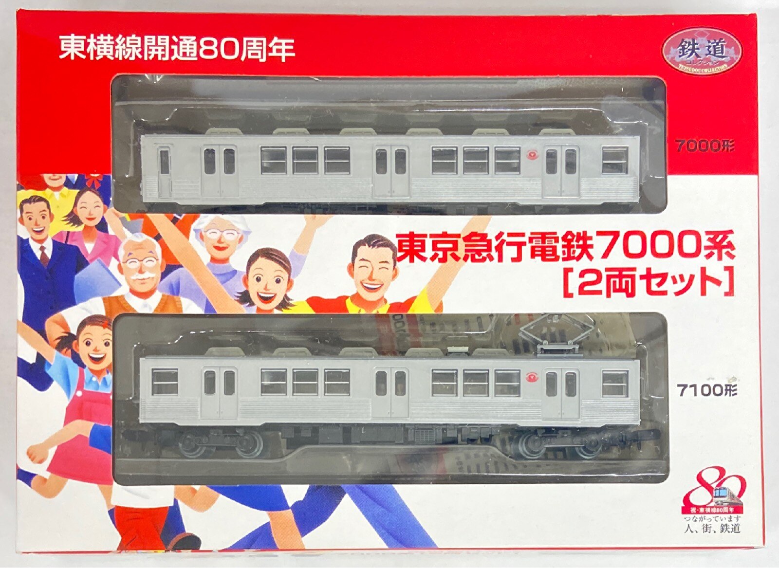 鉄道コレクション 東京急行電鉄7000系(東横線開通80周年記念) 鉄道コレクション 東横線開業80周年記念パッケージ TOMYTEC鉄道