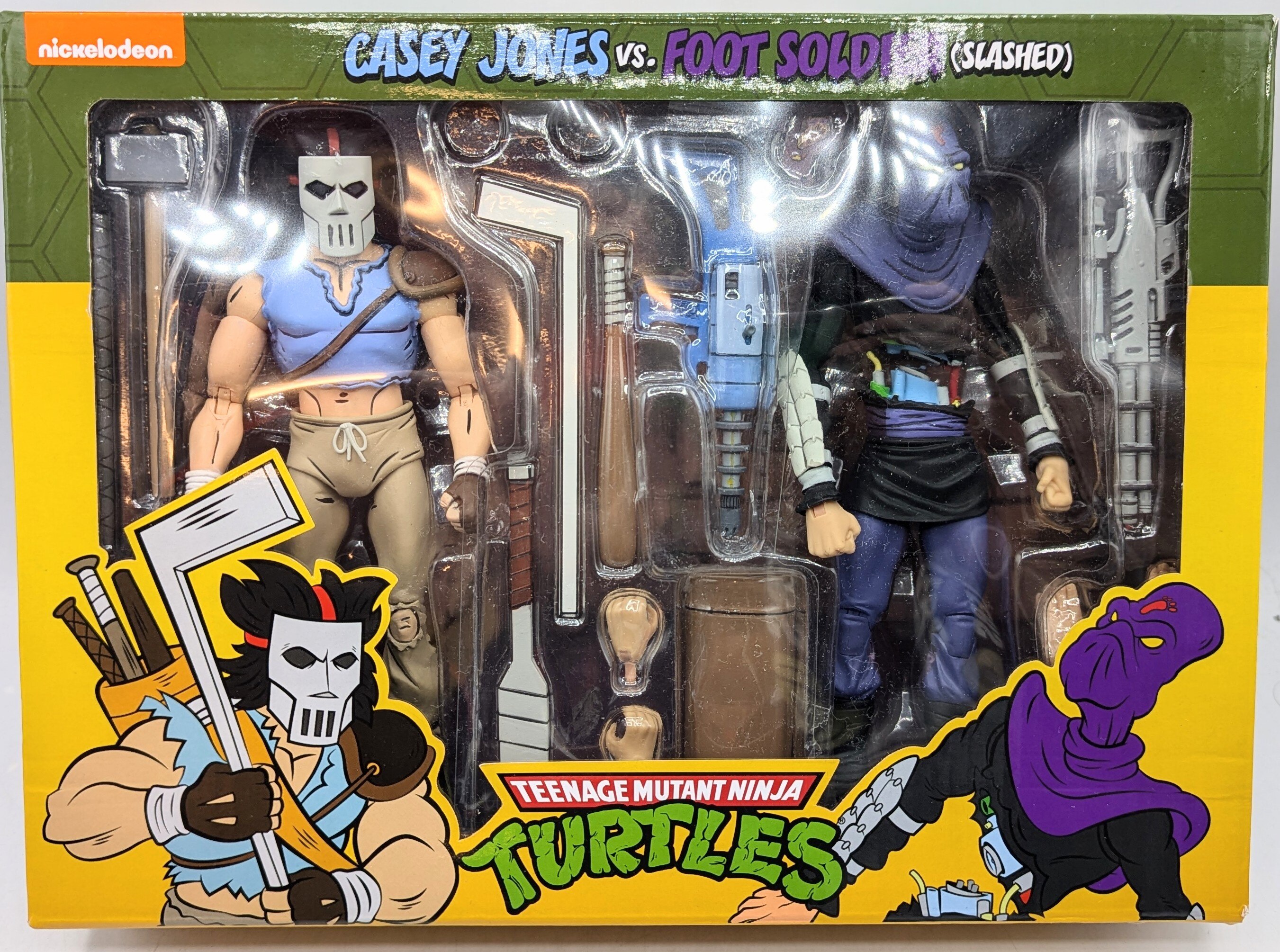 NECA (ACTION FIGURE) CASEY JONES VS FOOT SOLDIER (SLASHED) 7インチ