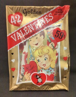 LUSTRE BRITE 42 VALENTINES CARDS