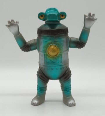 やまなや 怪獣郷/ウルトラセブン クレージーゴン/水色成型/金&青
