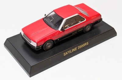 京商 1/64 NISSAN SKYLINE GT-R Minicar Collection SKYLINE 2000RS (レッド/ブラック)