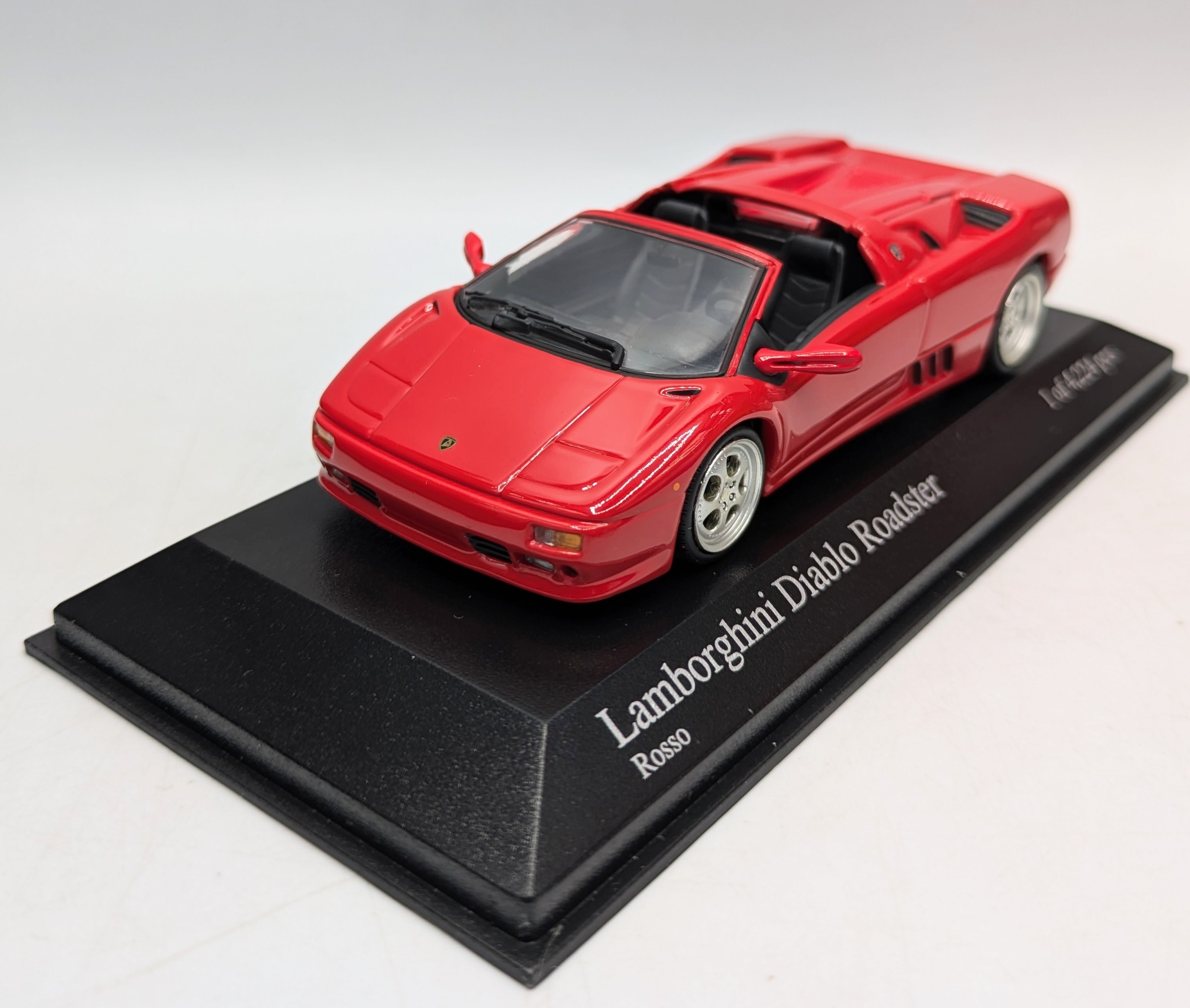 Minichamps 1:43 – Lamborghini Diablo Roadster 1994 Rouge – 400103580 – Occasion Boîte