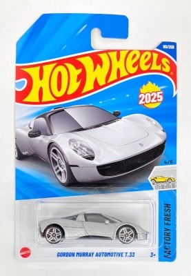 MATTEL FACTORY FRESH 4/5 HOT WHEELS GORDON MURRAY AUTOMOTIVE T.33 90/250