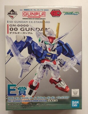 BANDAI SPIRITS 一番くじ 機動戦士ガンダム ガンプラ2022 E賞 ダブルオーガンダム ソリッドクリア SDガンダム EXスタンダード