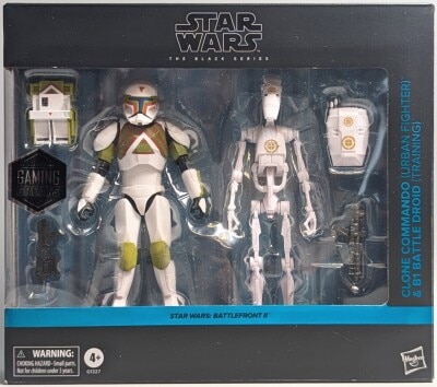 HASBRO THE BLACK SERIES STAR WARS CLONE COMMAND(URBAN FIGHTER)＆ B1 BATTLE DROID(TRAINING)